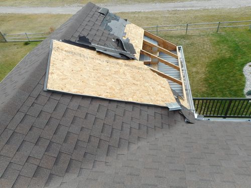 arial view of housing