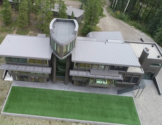 Home with metal roof installation in Red Deer