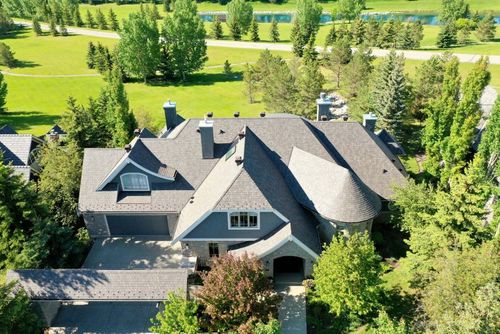 Custom roof on new home in Red Deer, courtesy of Epic Roofing