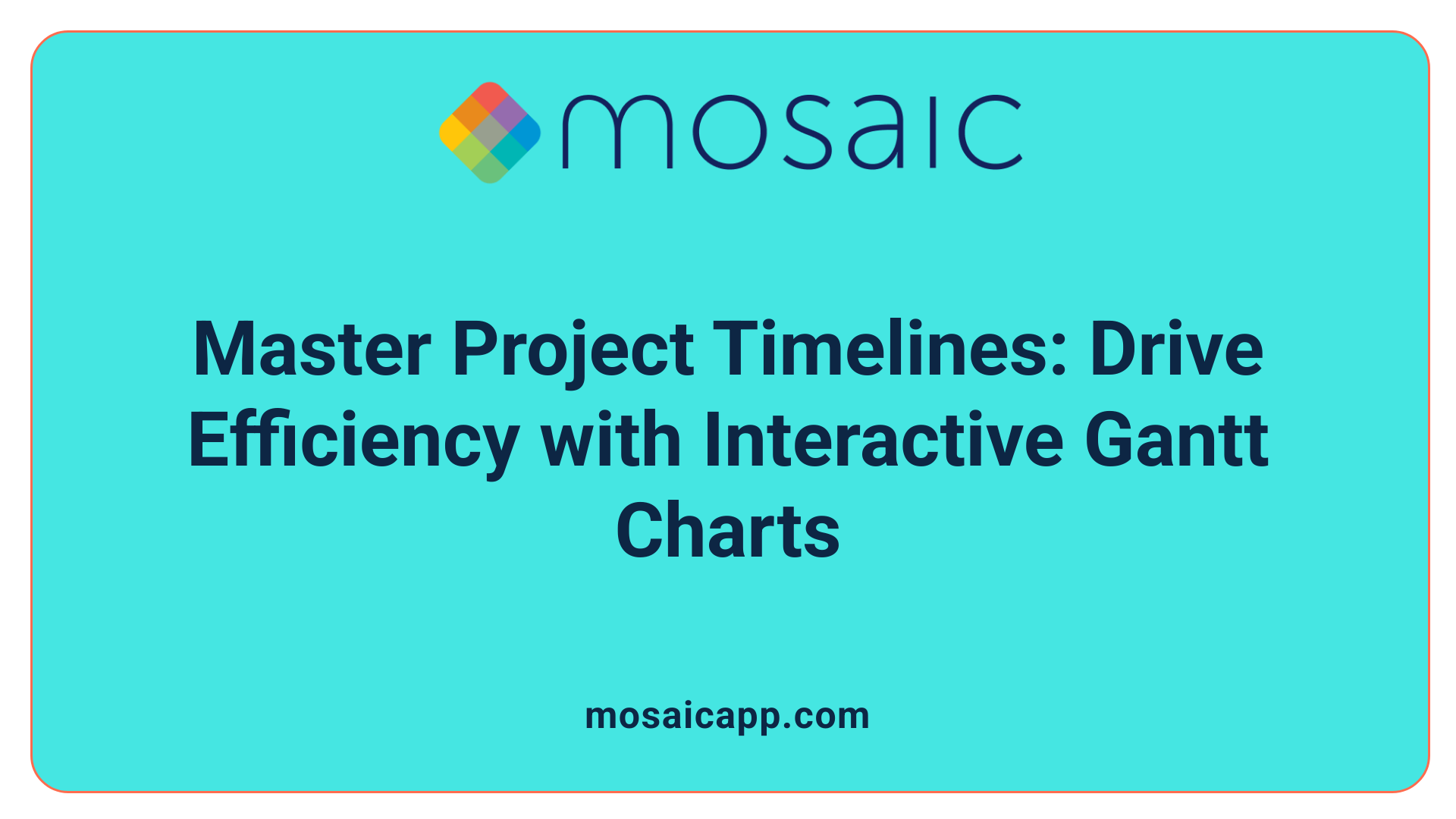 Master Project Timelines: Drive Efficiency with Interactive Gantt Charts