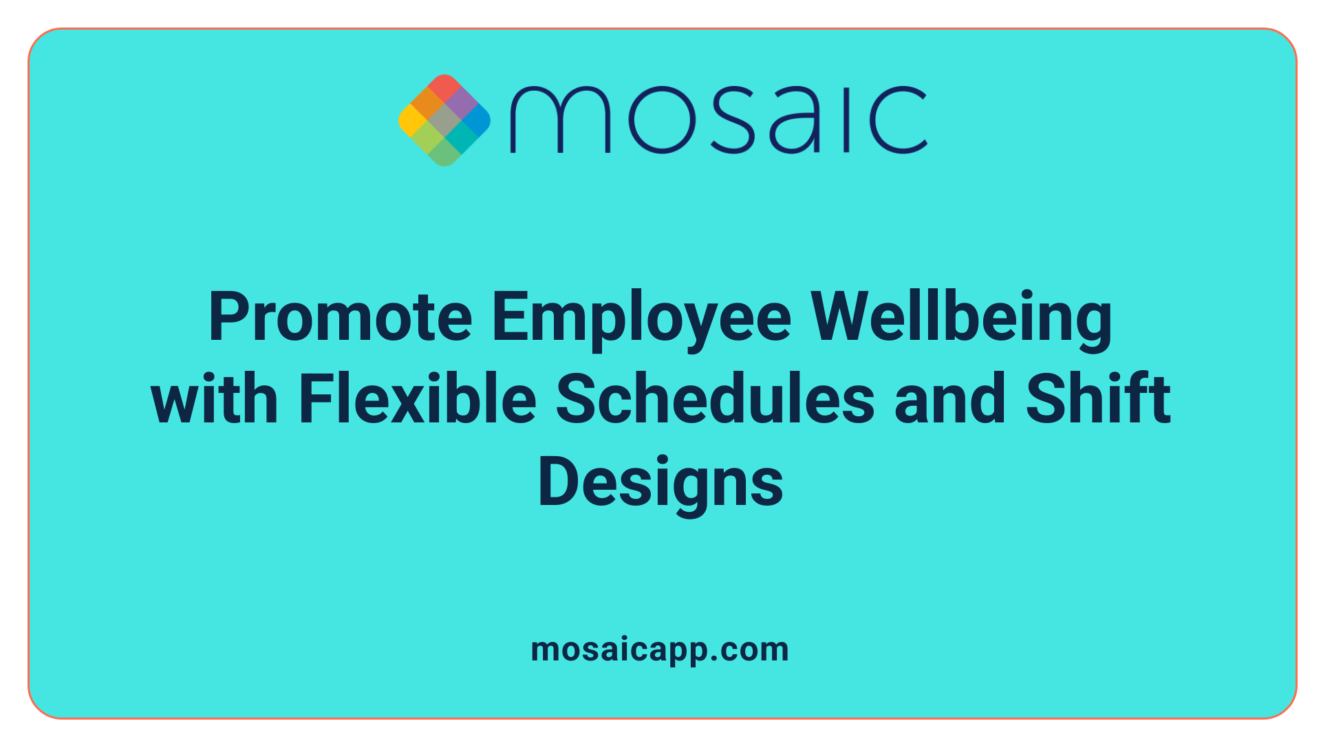 Promote Employee Wellbeing with Flexible Schedules and Shift Designs