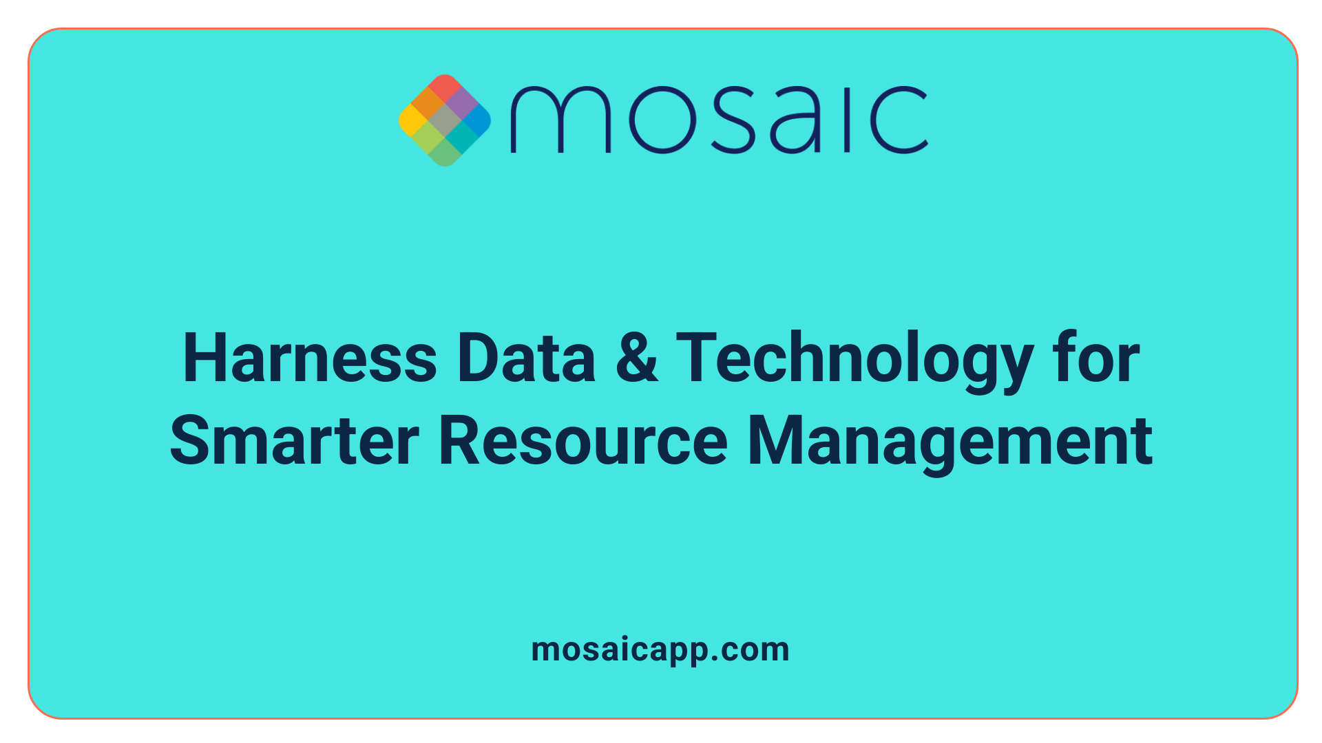 Harness Data & Technology for Smarter Resource Management