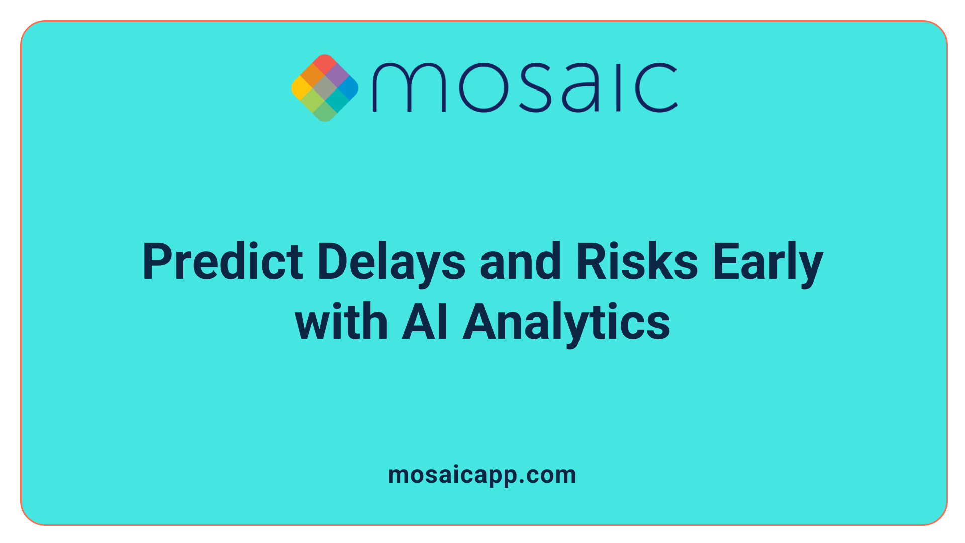 Predict Delays and Risks Early with AI Analytics