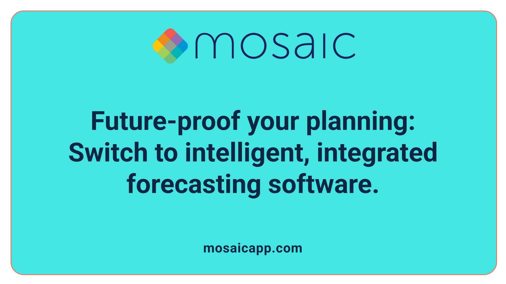 Future-proof your planning: Switch to intelligent, integrated forecasting software.