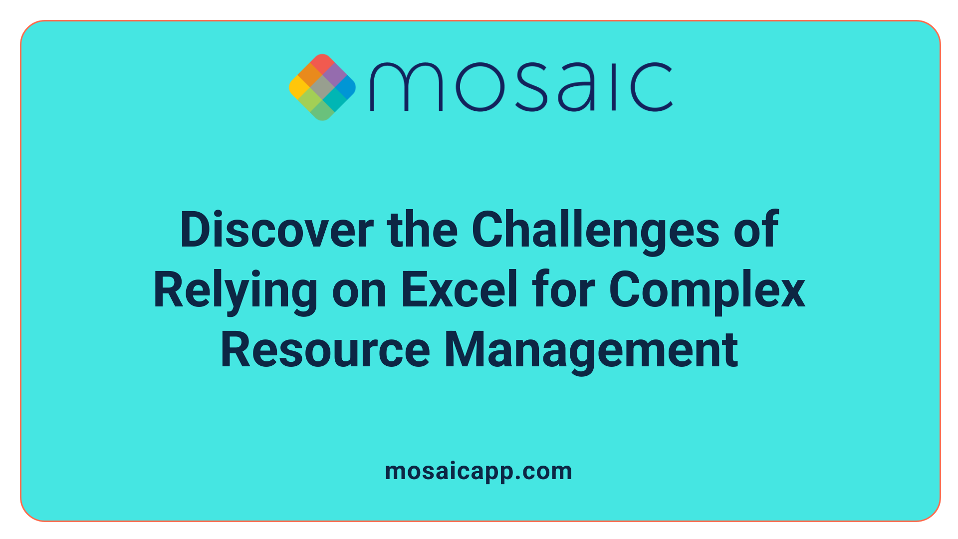Discover the Challenges of Relying on Excel for Complex Resource Management