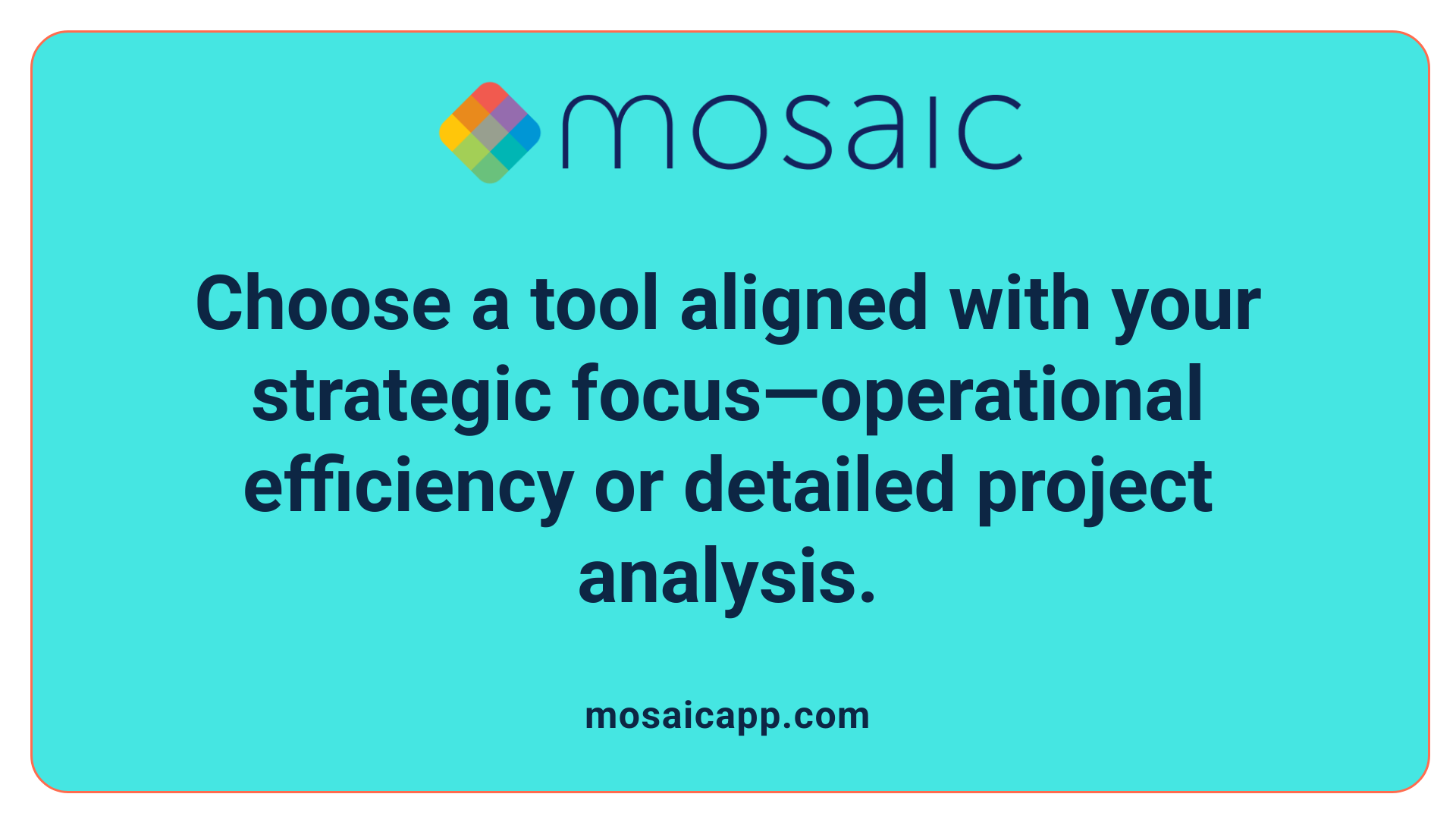 Choose a tool aligned with your strategic focus—operational efficiency or detailed project analysis.