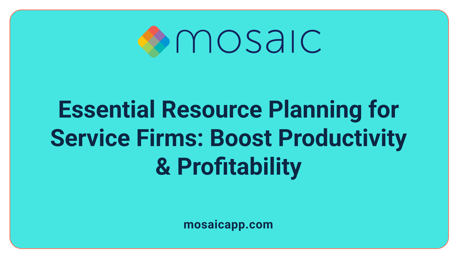 Essential Resource Planning for Service Firms: Boost Productivity & Profitability