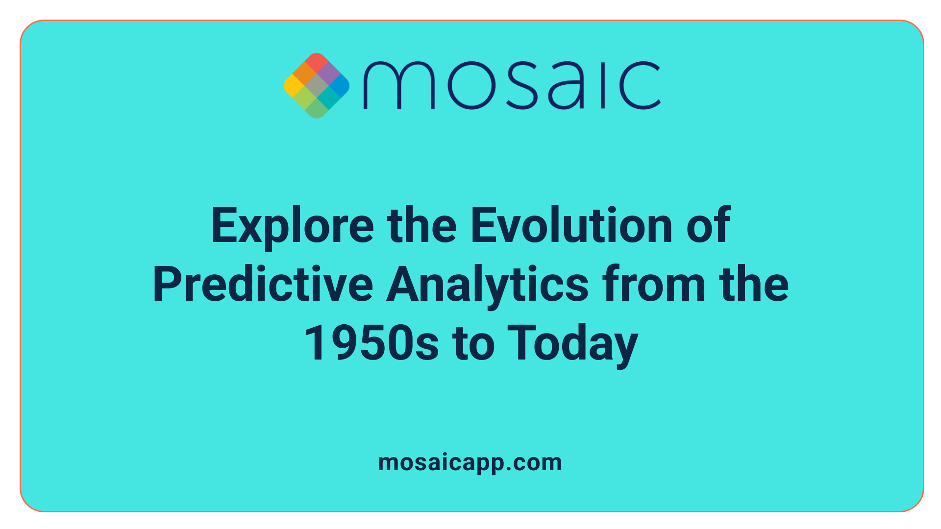Explore the Evolution of Predictive Analytics from the 1950s to Today