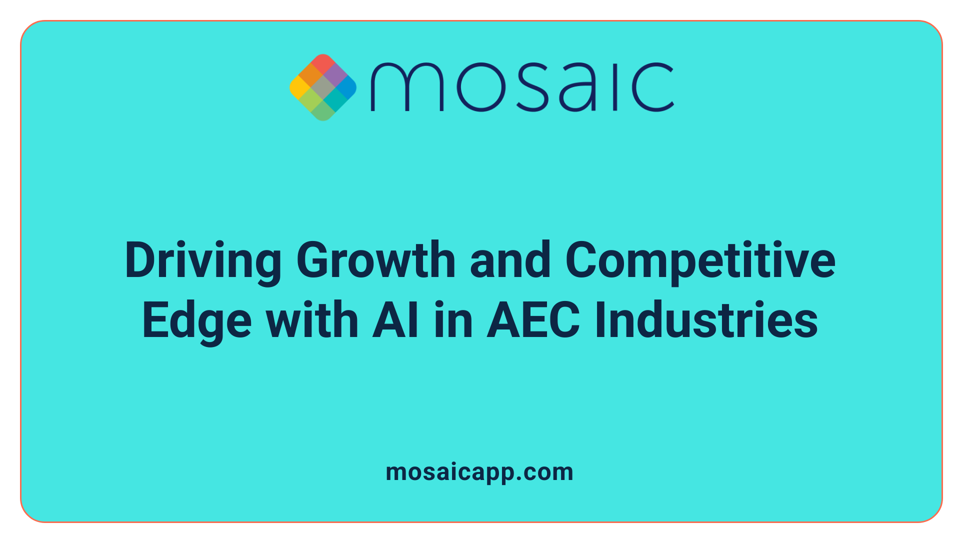 Driving Growth and Competitive Edge with AI in AEC Industries