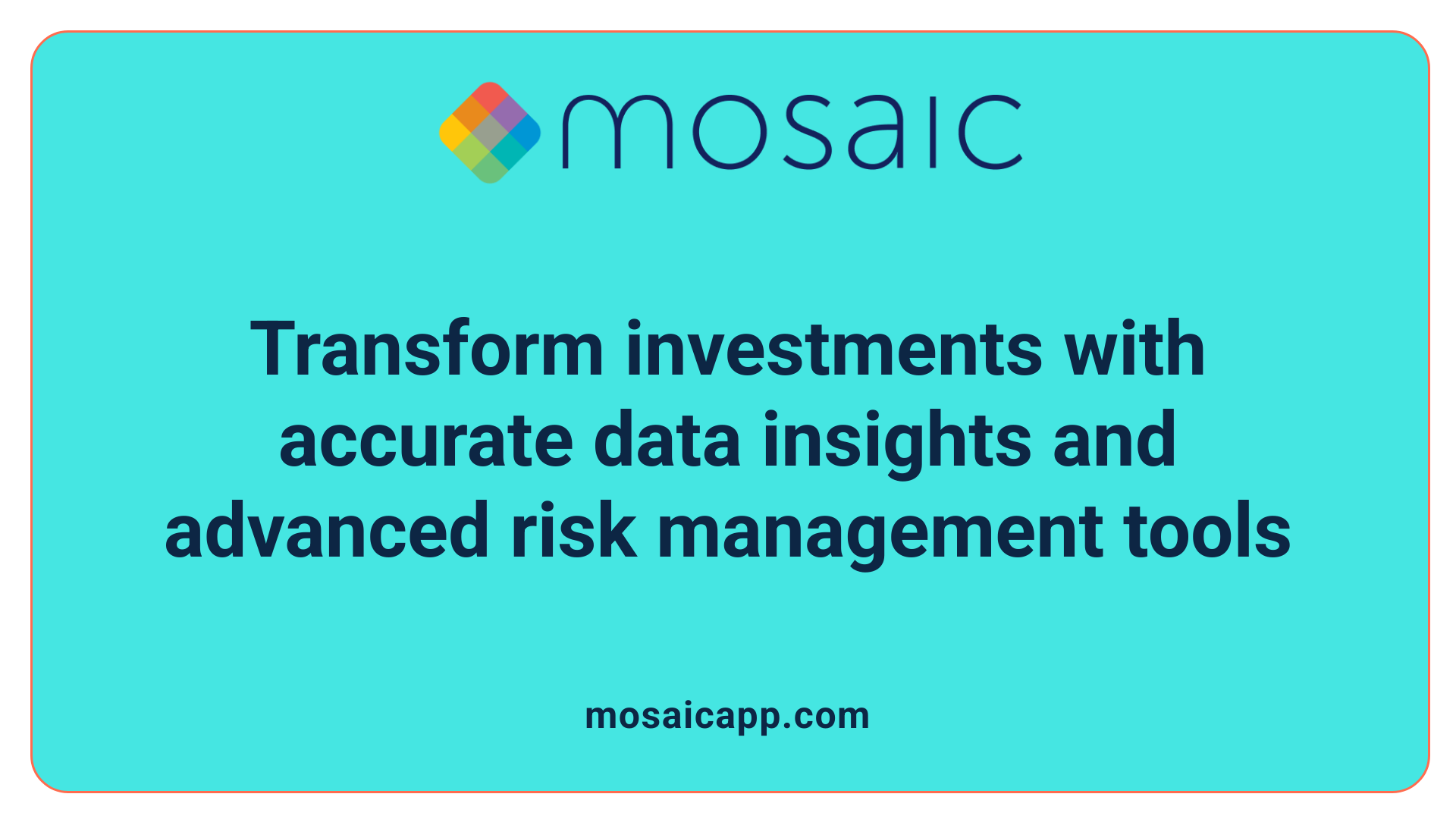 Transform investments with accurate data insights and advanced risk management tools