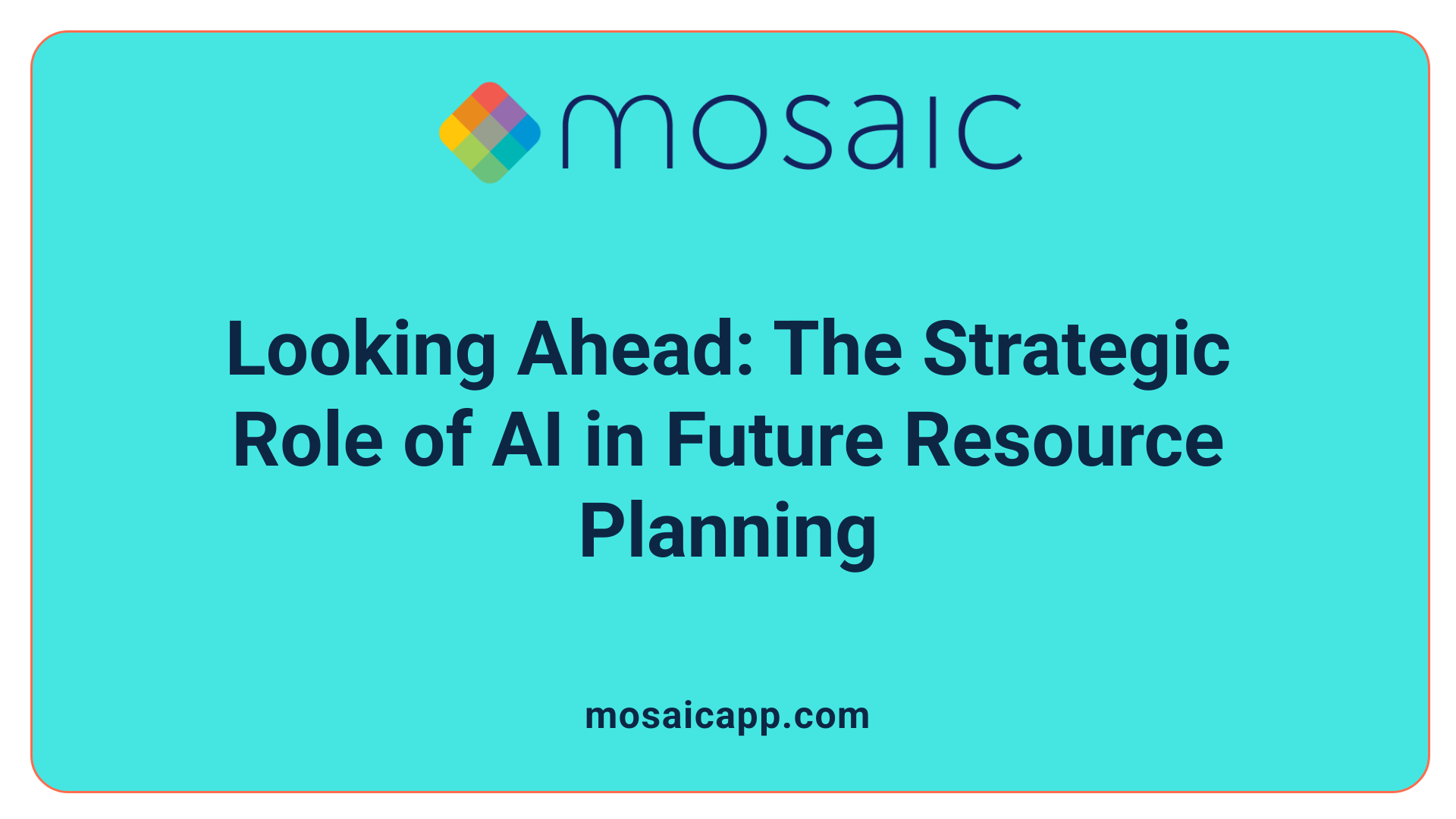 Looking Ahead: The Strategic Role of AI in Future Resource Planning