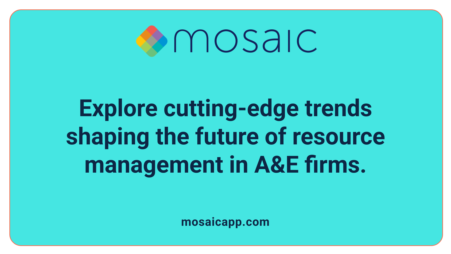 Explore cutting-edge trends shaping the future of resource management in A&amp;E firms.