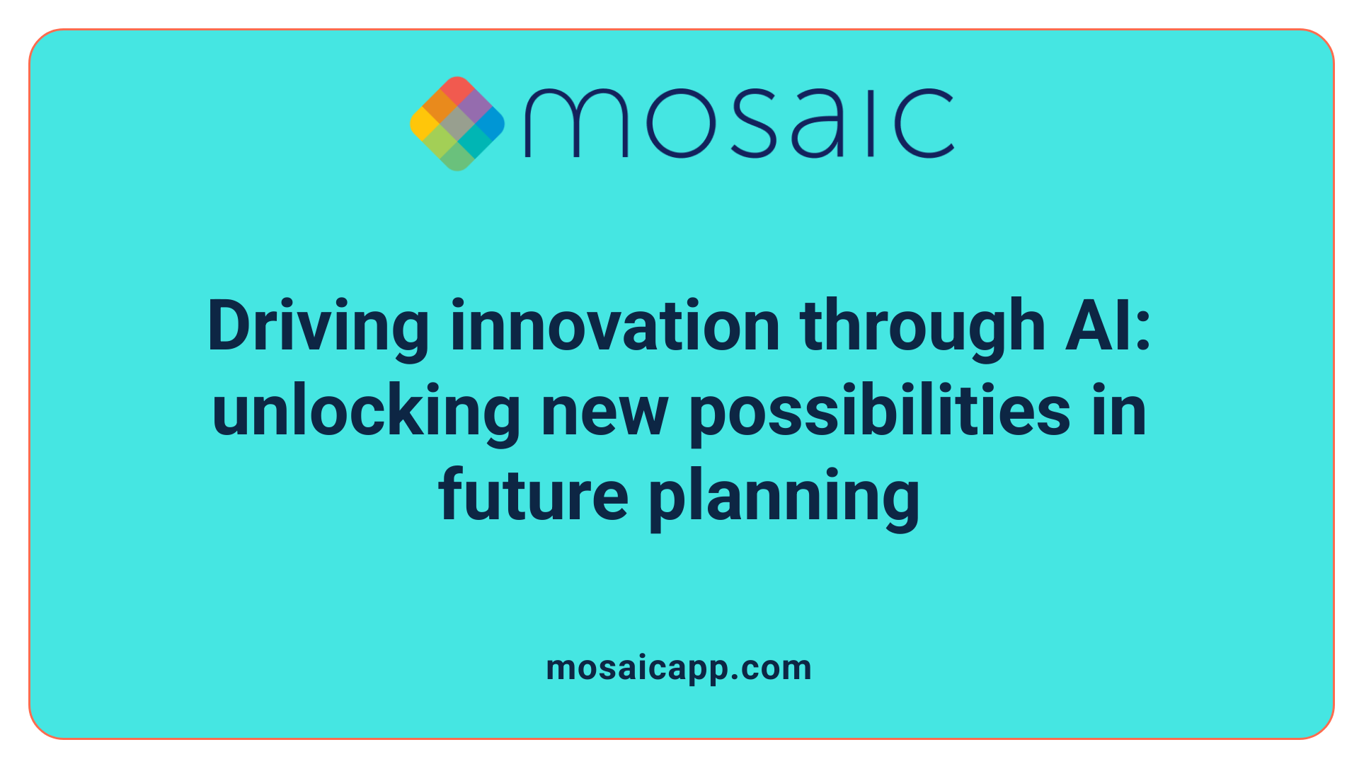 Driving innovation through AI: unlocking new possibilities in future planning