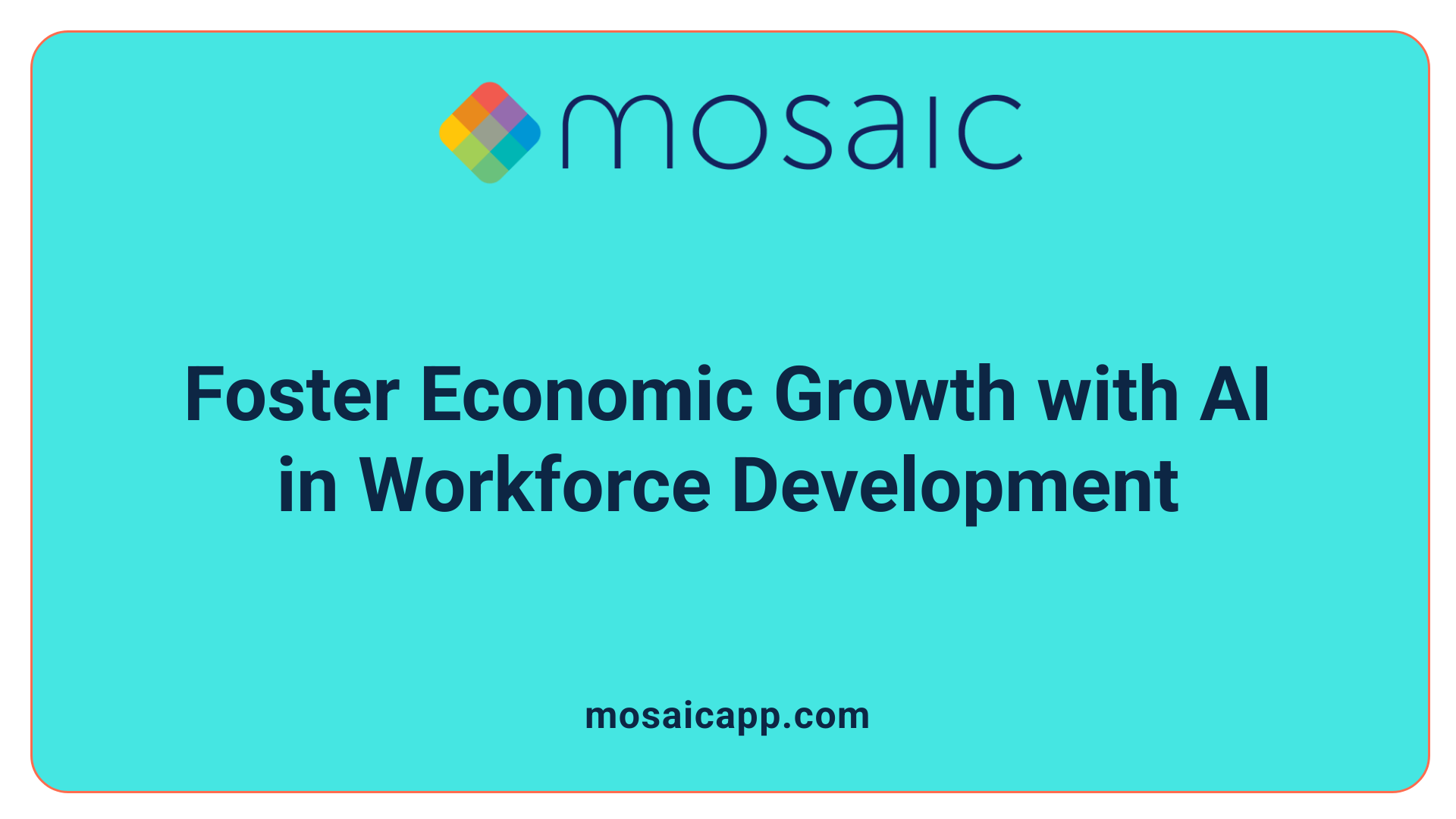 Foster Economic Growth with AI in Workforce Development