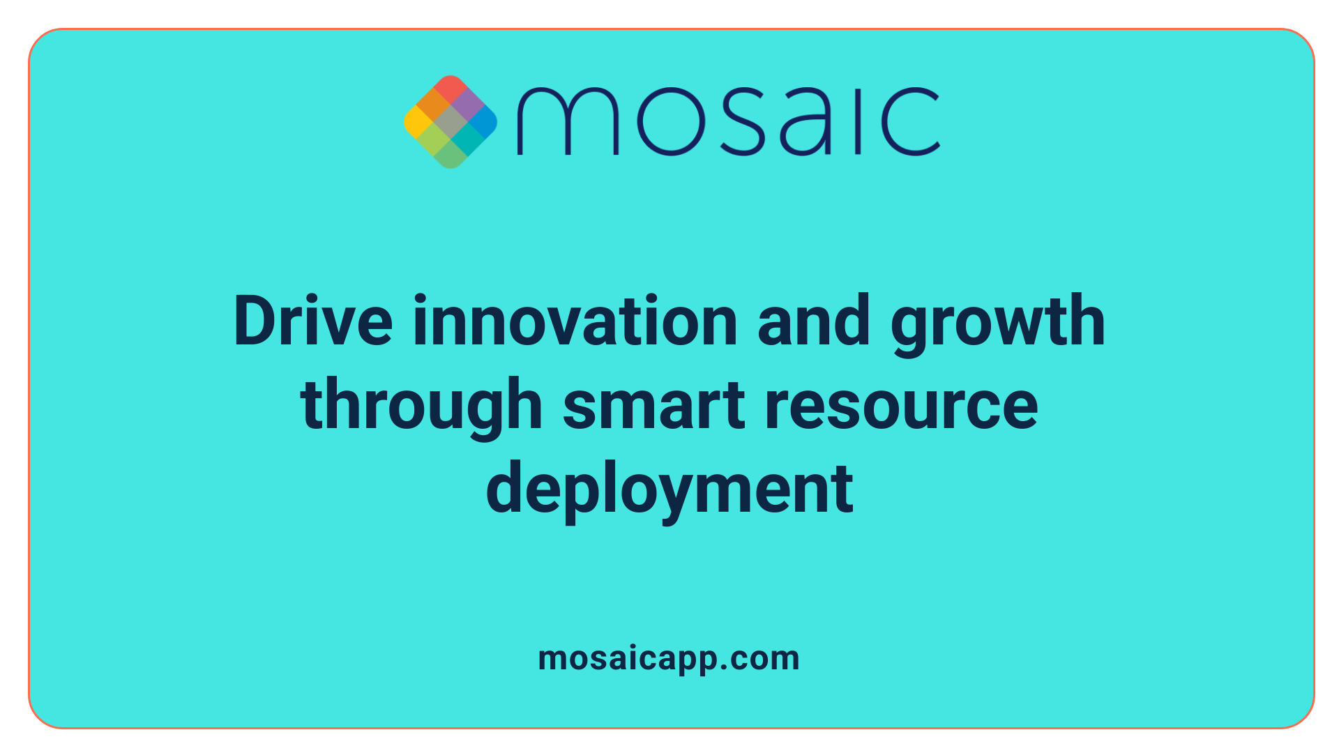 Drive innovation and growth through smart resource deployment