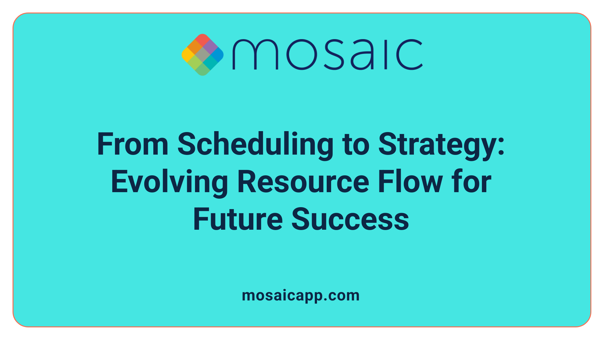 From Scheduling to Strategy: Evolving Resource Flow for Future Success