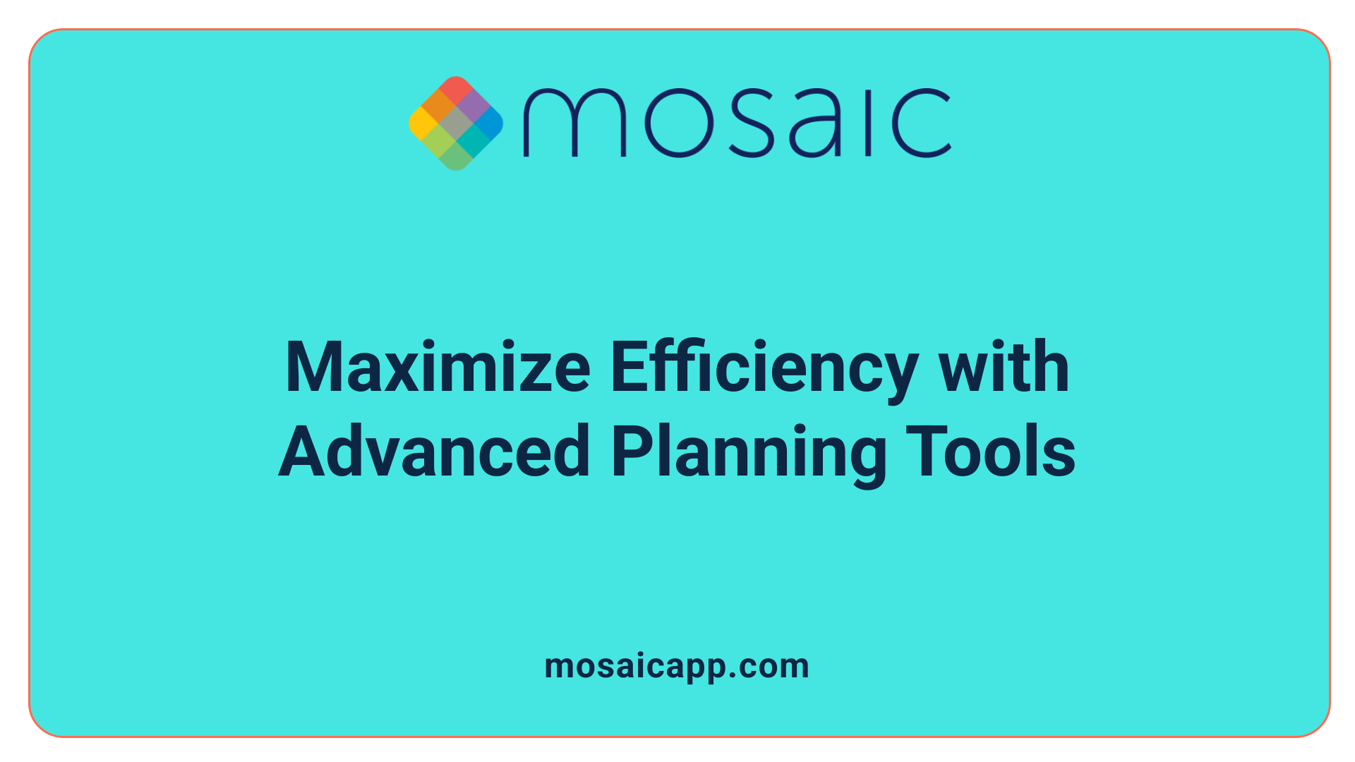 Maximize Efficiency with Advanced Planning Tools