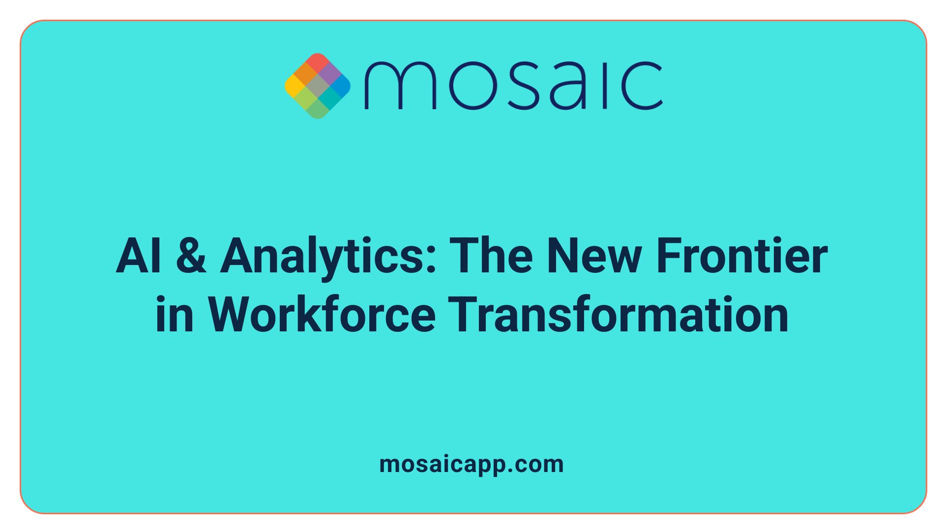 AI & Analytics: The New Frontier in Workforce Transformation