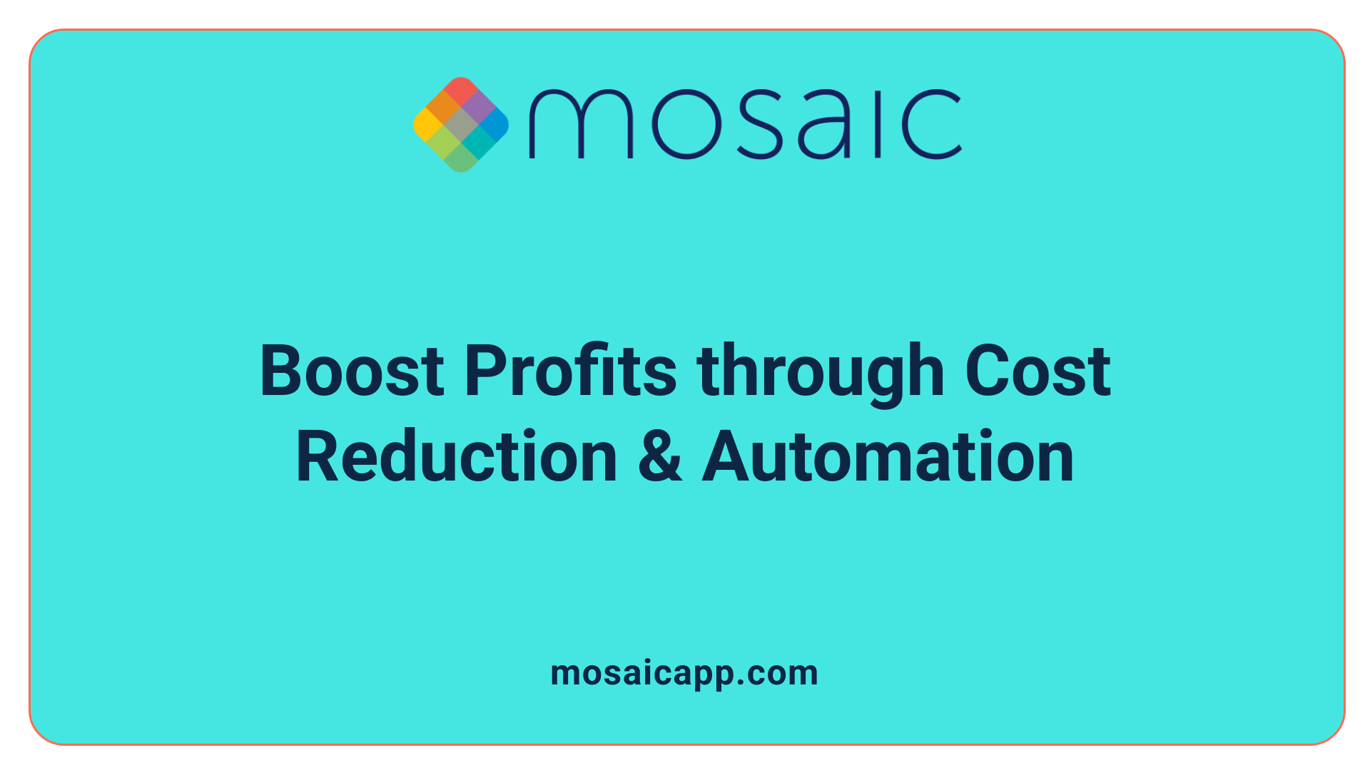 Boost Profits through Cost Reduction &amp; Automation