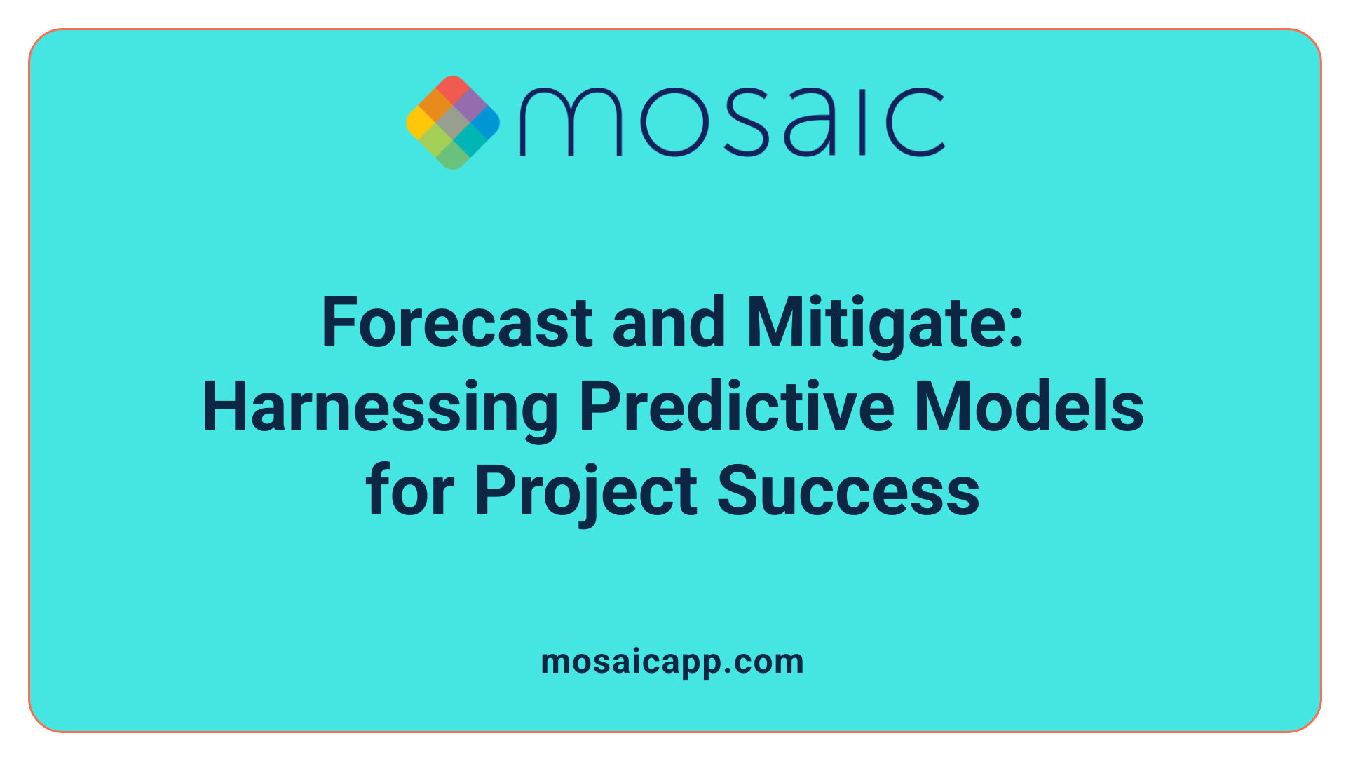 Forecast and Mitigate: Harnessing Predictive Models for Project Success