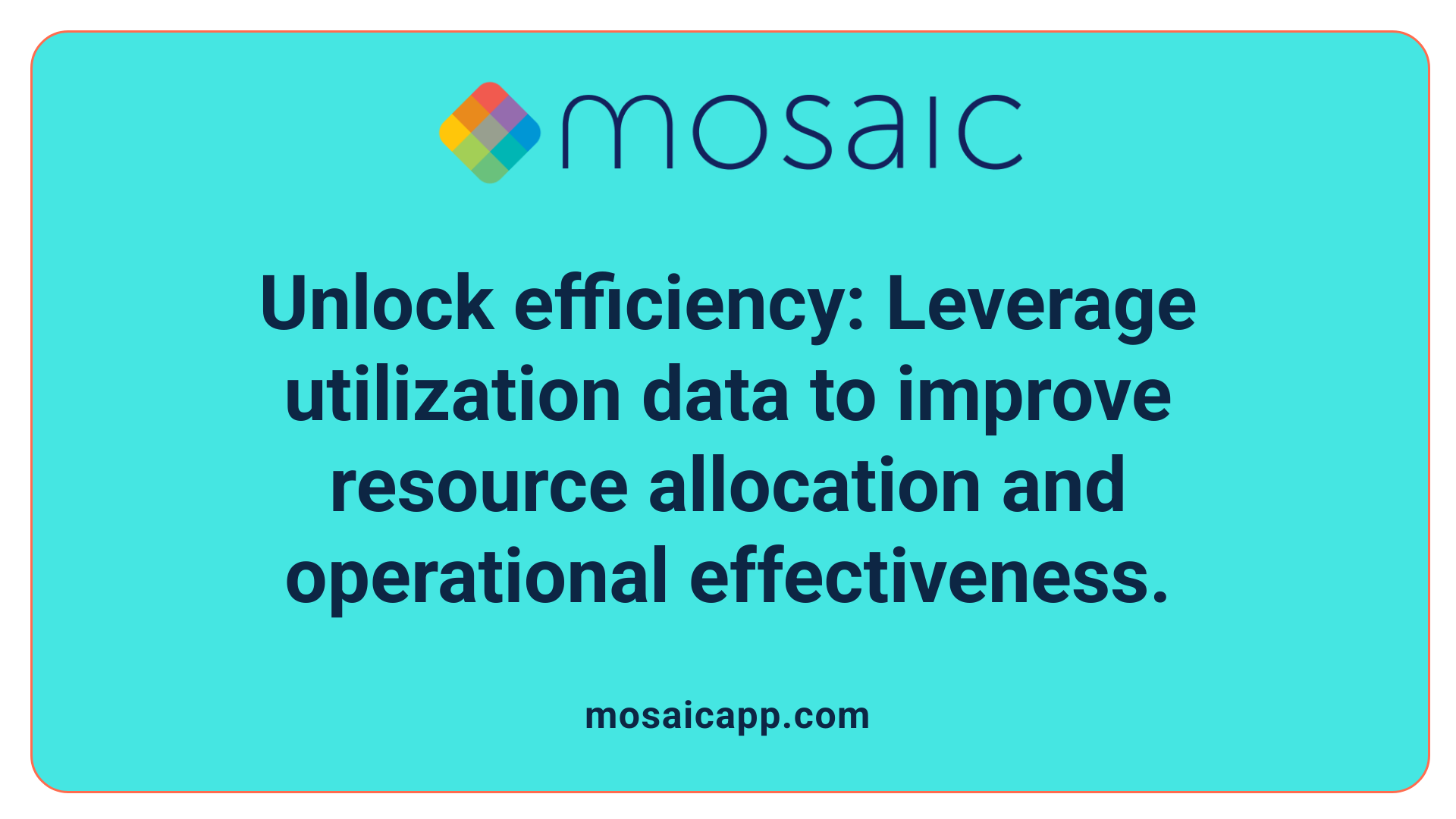 Unlock efficiency: Leverage utilization data to improve resource allocation and operational effectiveness.