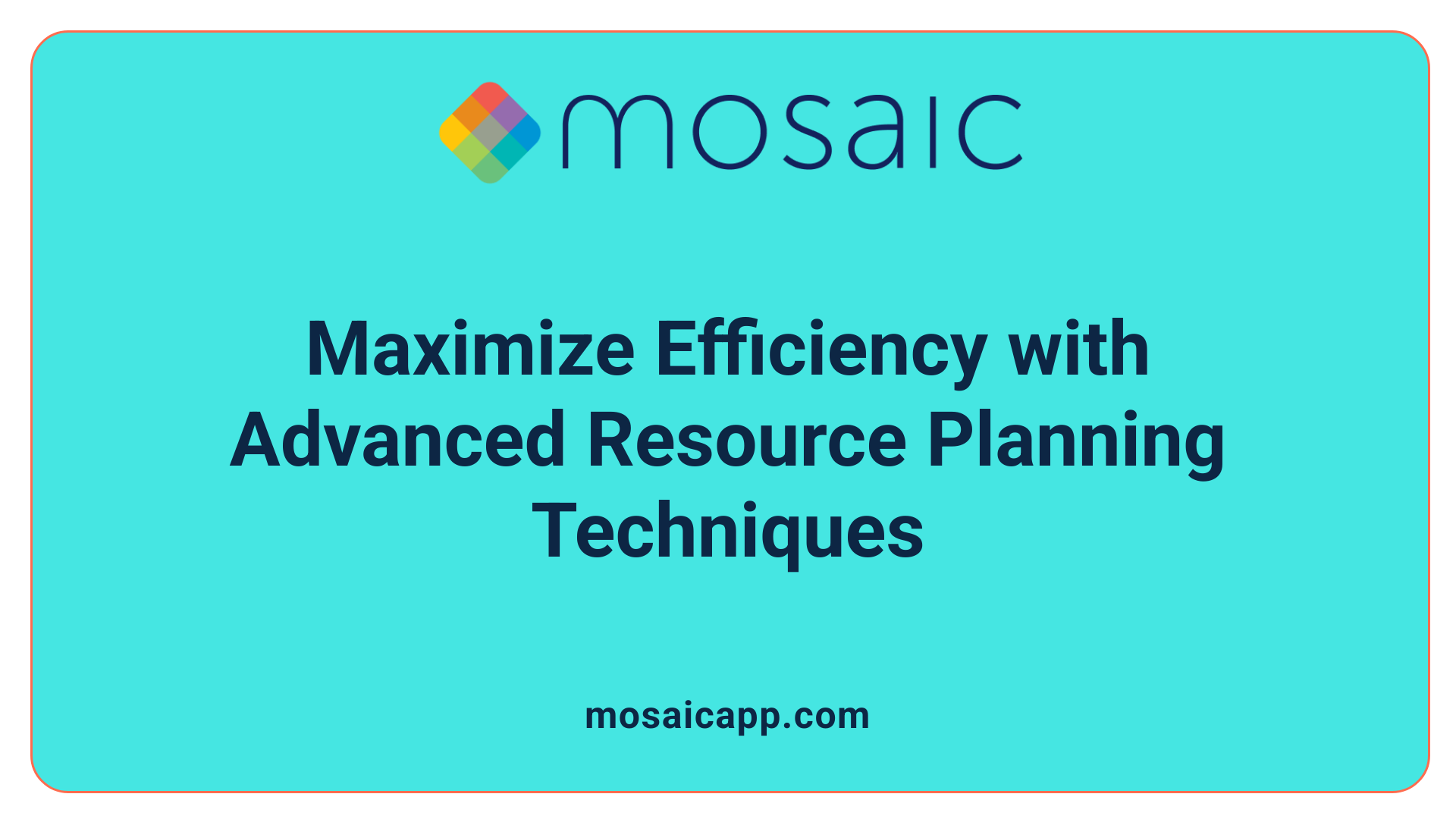 Maximize Efficiency with Advanced Resource Planning Techniques