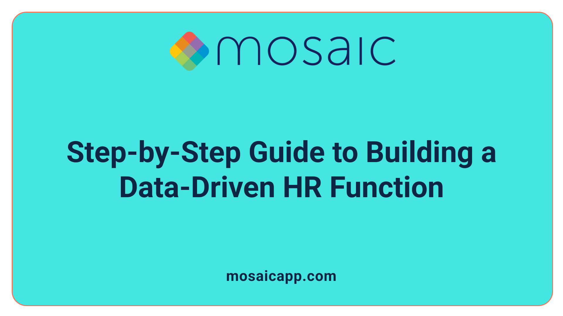 Step-by-Step Guide to Building a Data-Driven HR Function