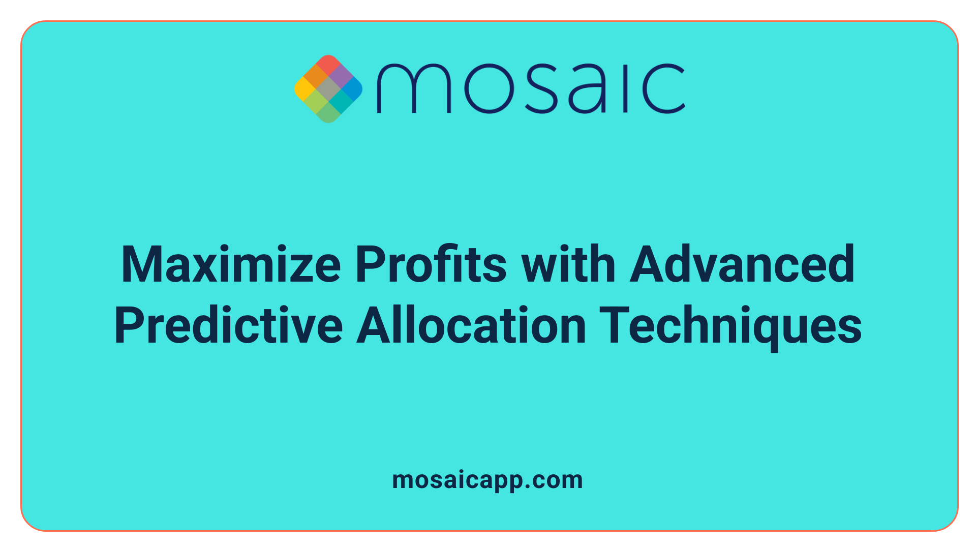 Maximize Profits with Advanced Predictive Allocation Techniques