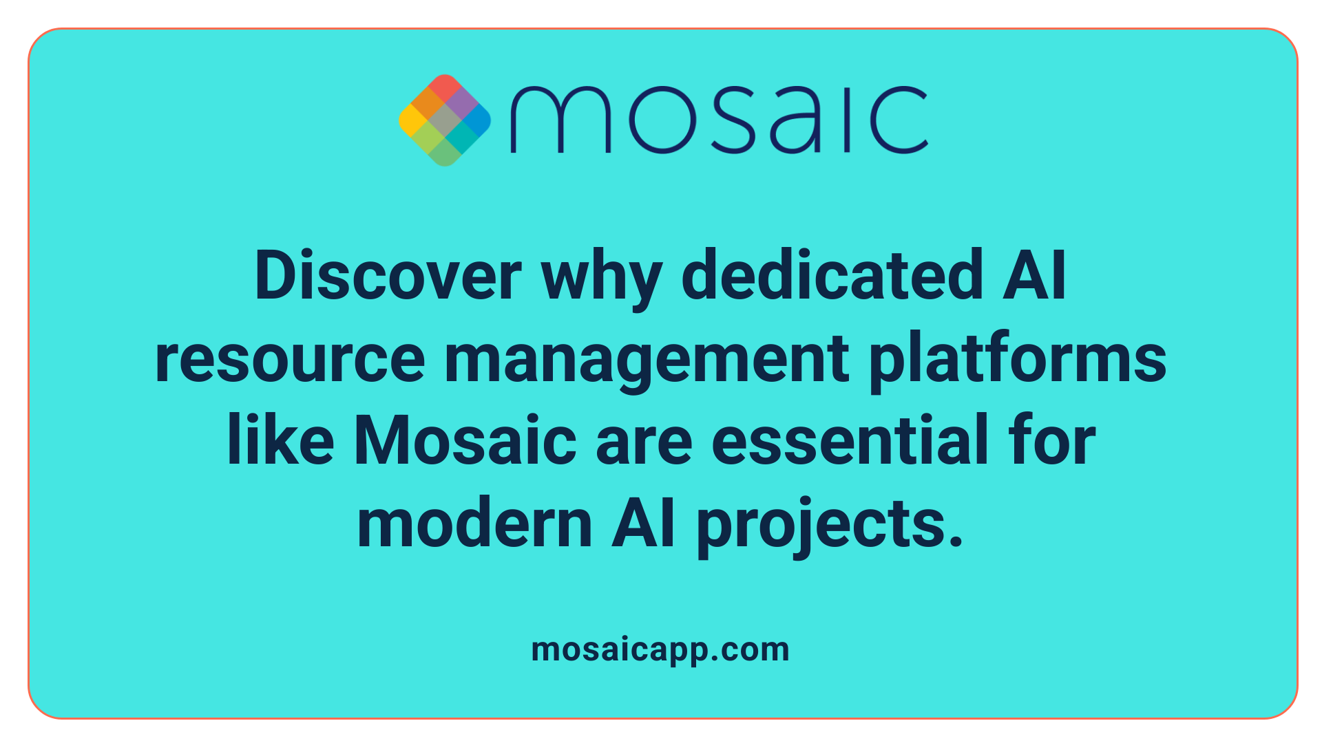 Discover why dedicated AI resource management platforms like Mosaic are essential for modern AI projects.