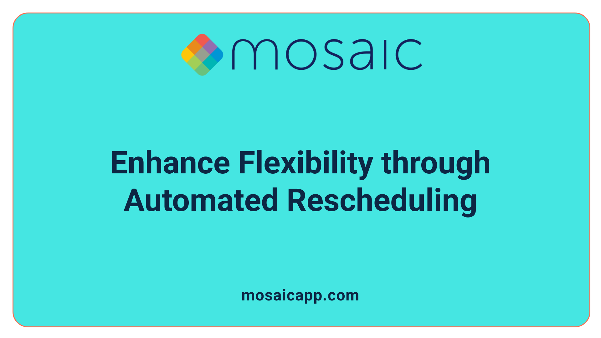 Enhance Flexibility through Automated Rescheduling