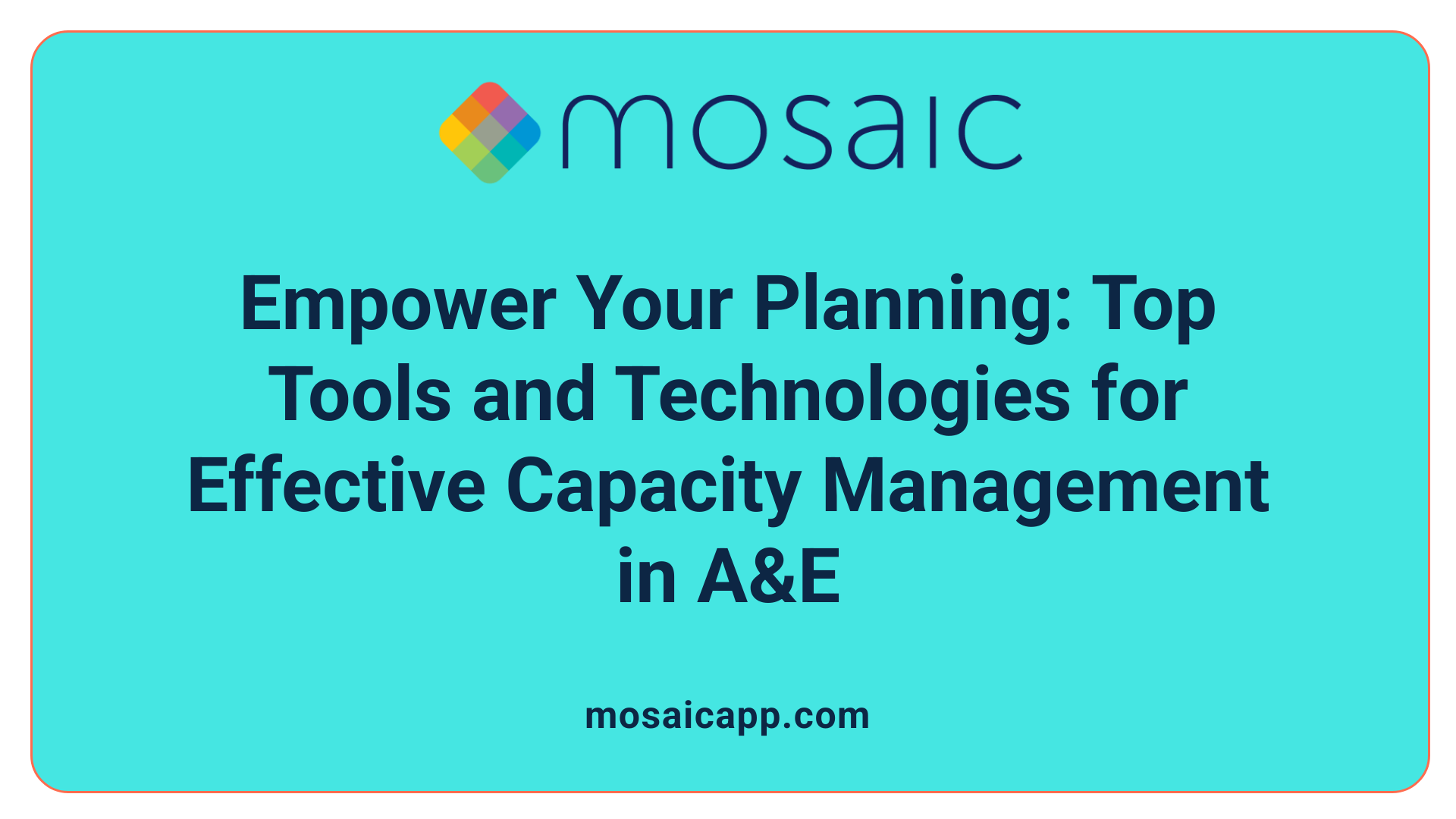 Empower Your Planning: Top Tools and Technologies for Effective Capacity Management in A&E