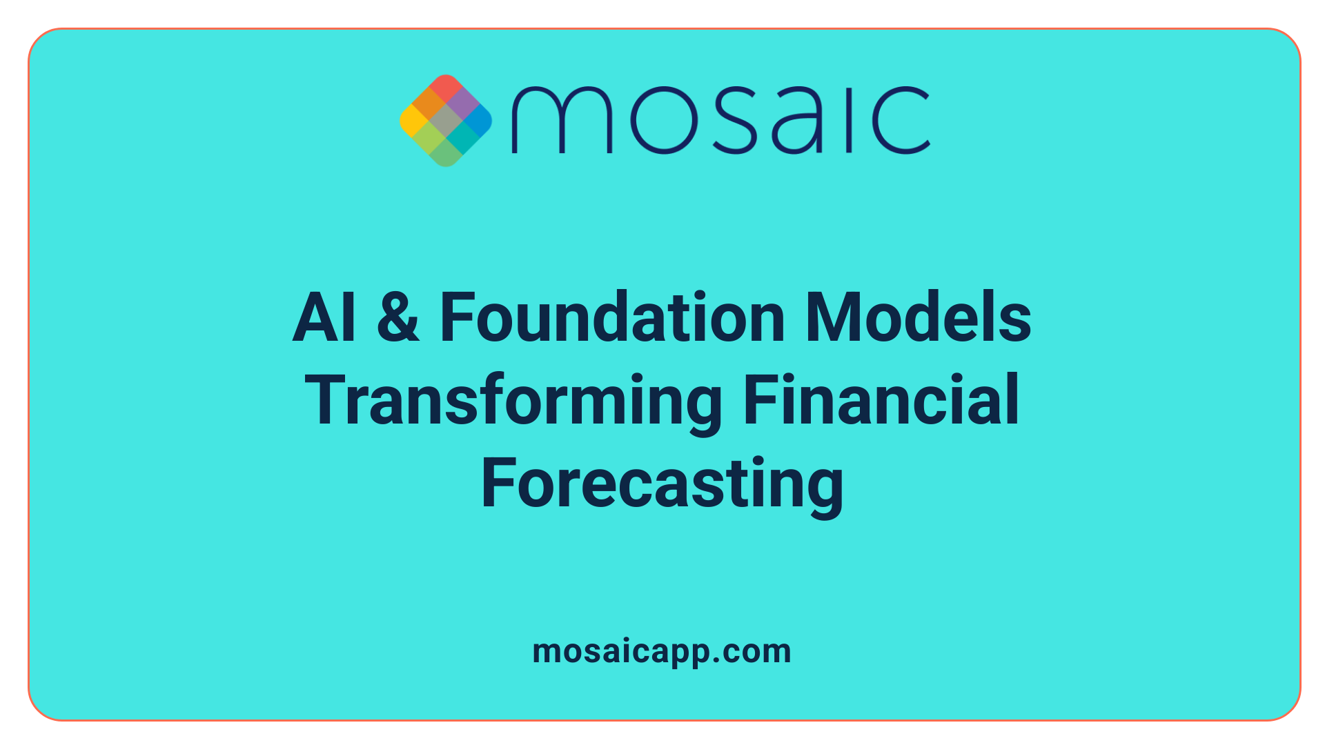 AI & Foundation Models Transforming Financial Forecasting