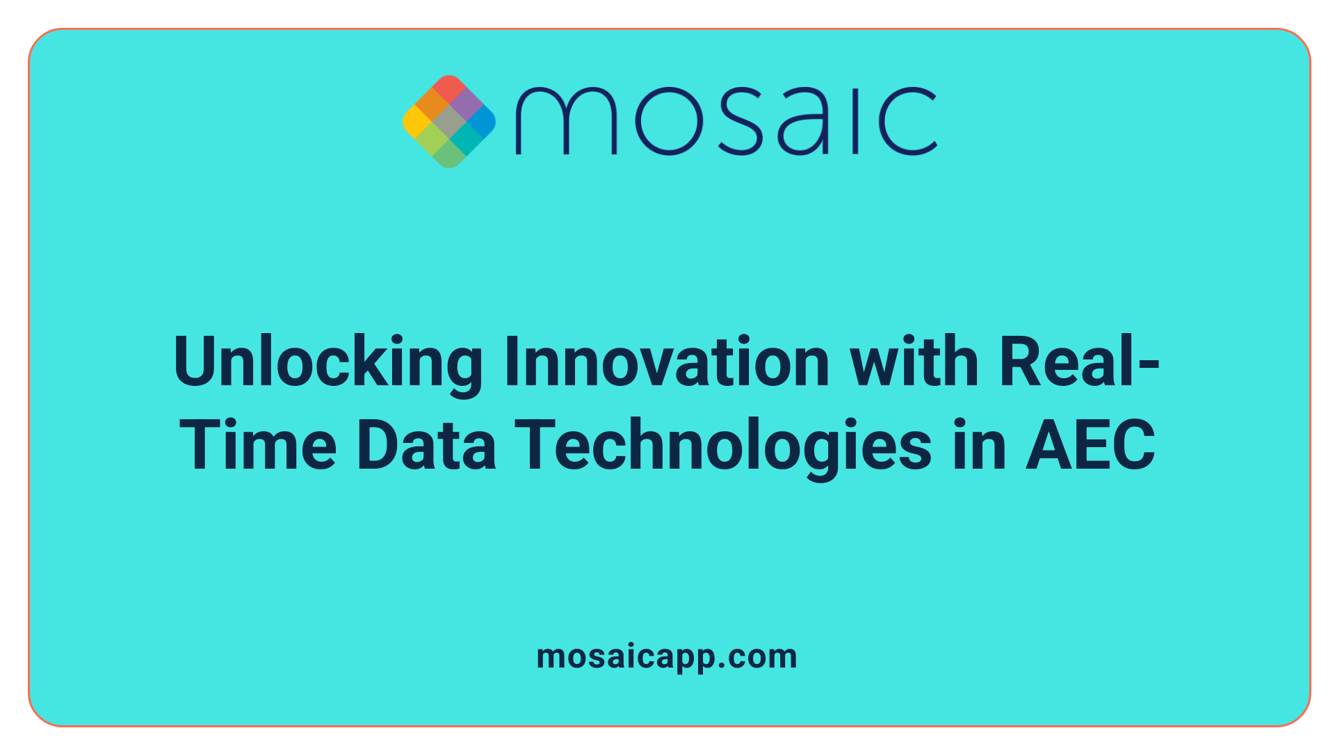 Unlocking Innovation with Real-Time Data Technologies in AEC