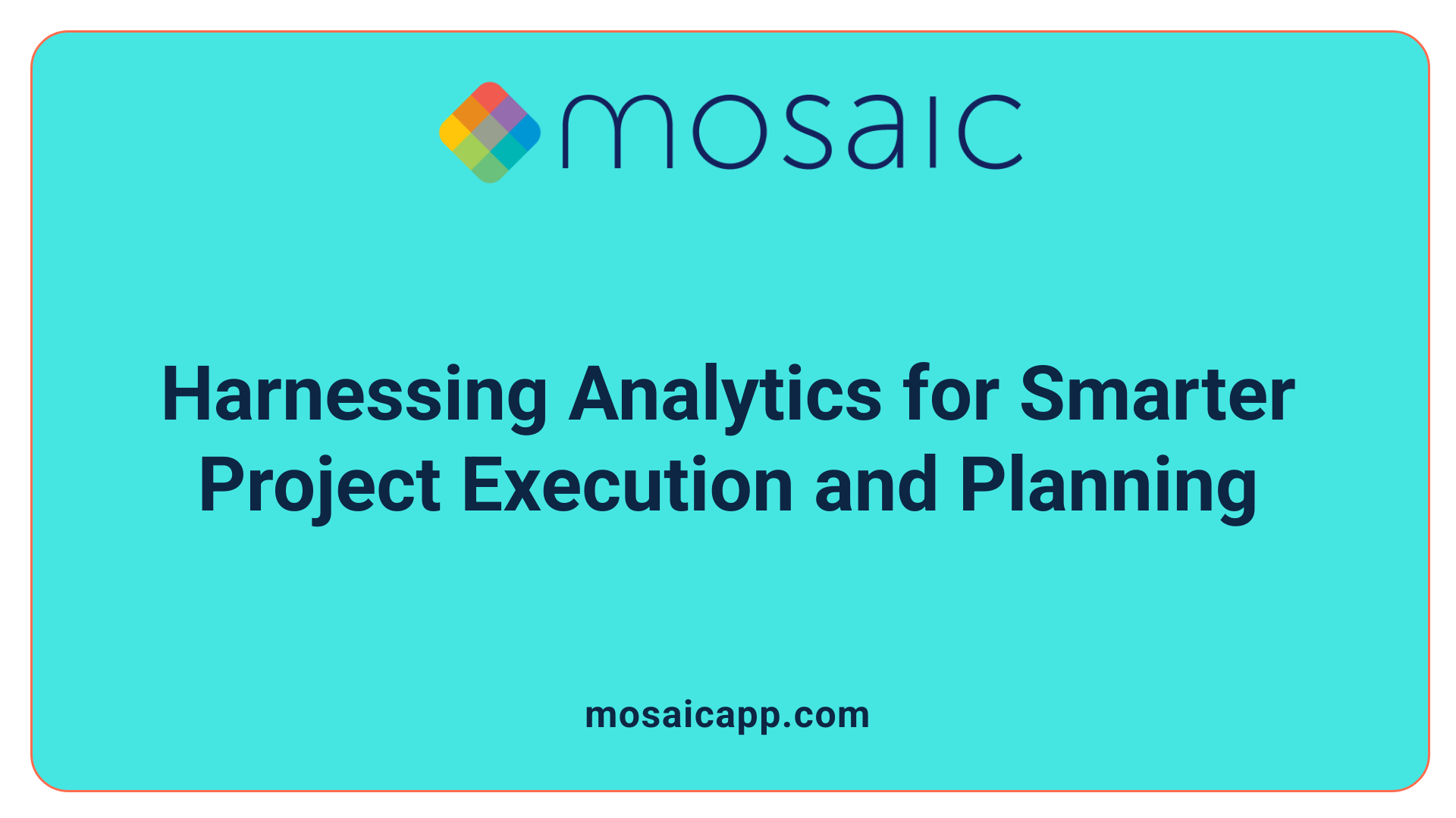 Harnessing Analytics for Smarter Project Execution and Planning