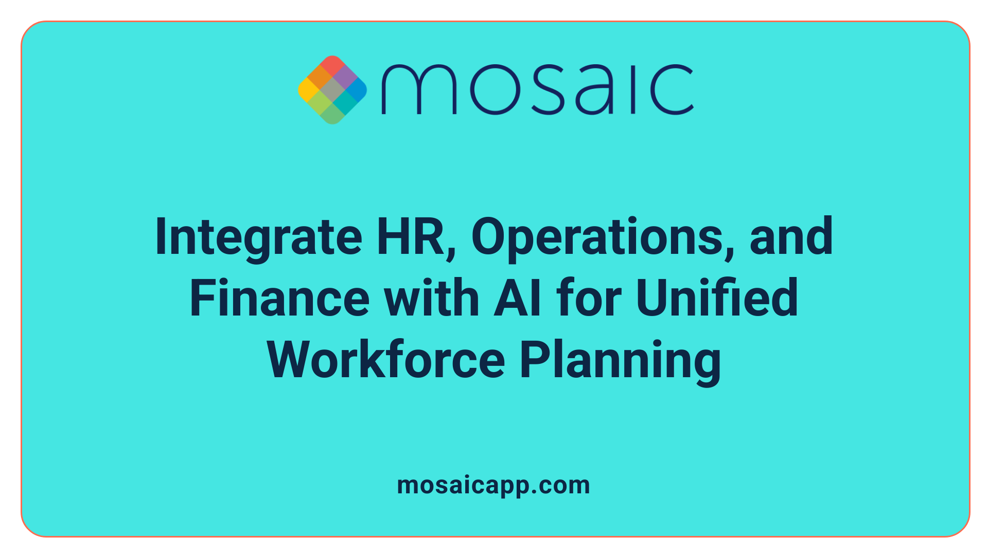 Integrate HR, Operations, and Finance with AI for Unified Workforce Planning