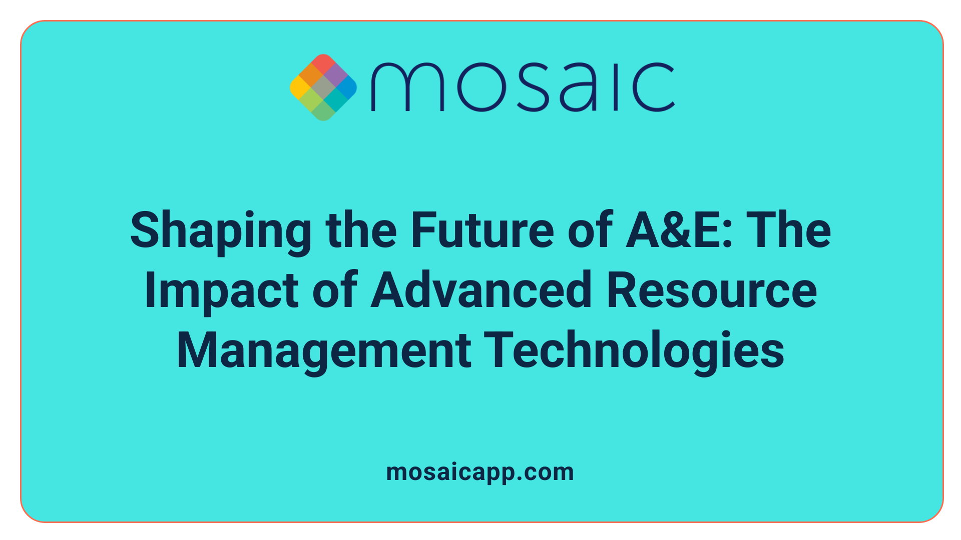Shaping the Future of A&amp;E: The Impact of Advanced Resource Management Technologies