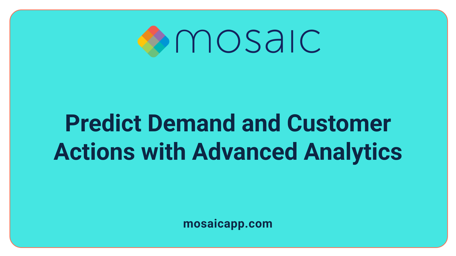 Predict Demand and Customer Actions with Advanced Analytics