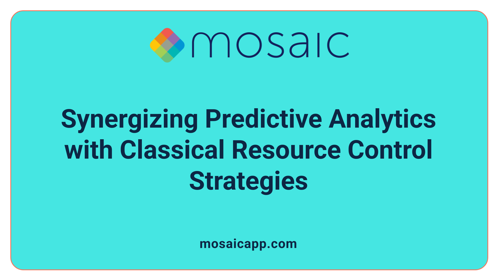 Synergizing Predictive Analytics with Classical Resource Control Strategies