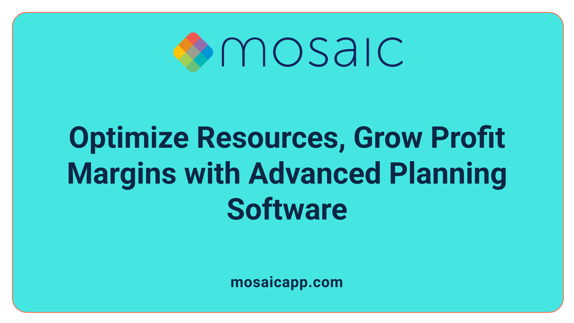 Optimize Resources, Grow Profit Margins with Advanced Planning Software