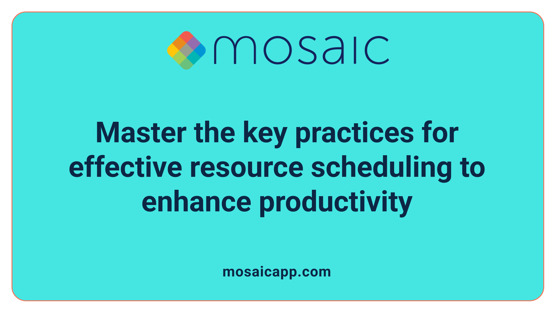 Master the key practices for effective resource scheduling to enhance productivity