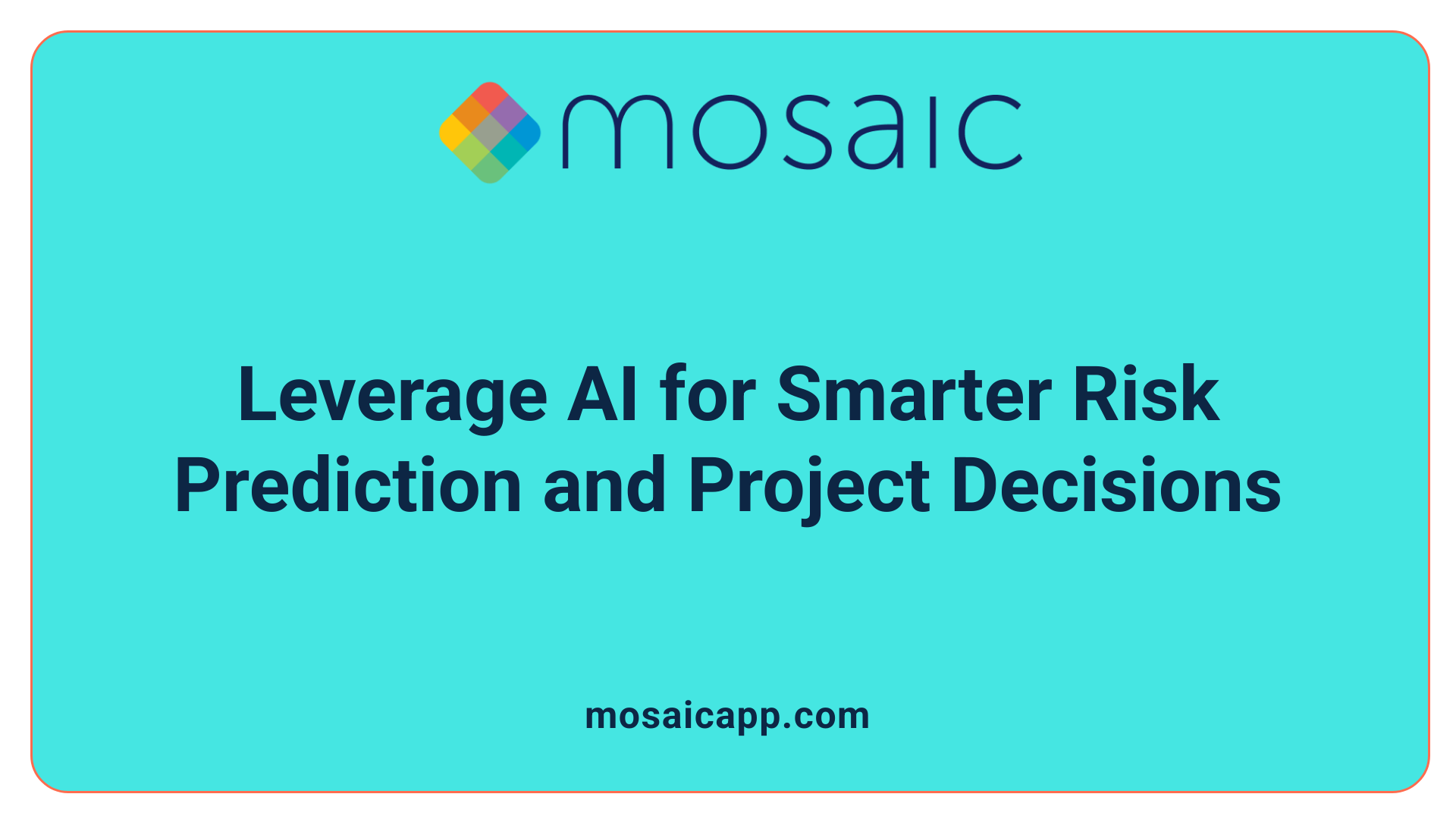 Leverage AI for Smarter Risk Prediction and Project Decisions
