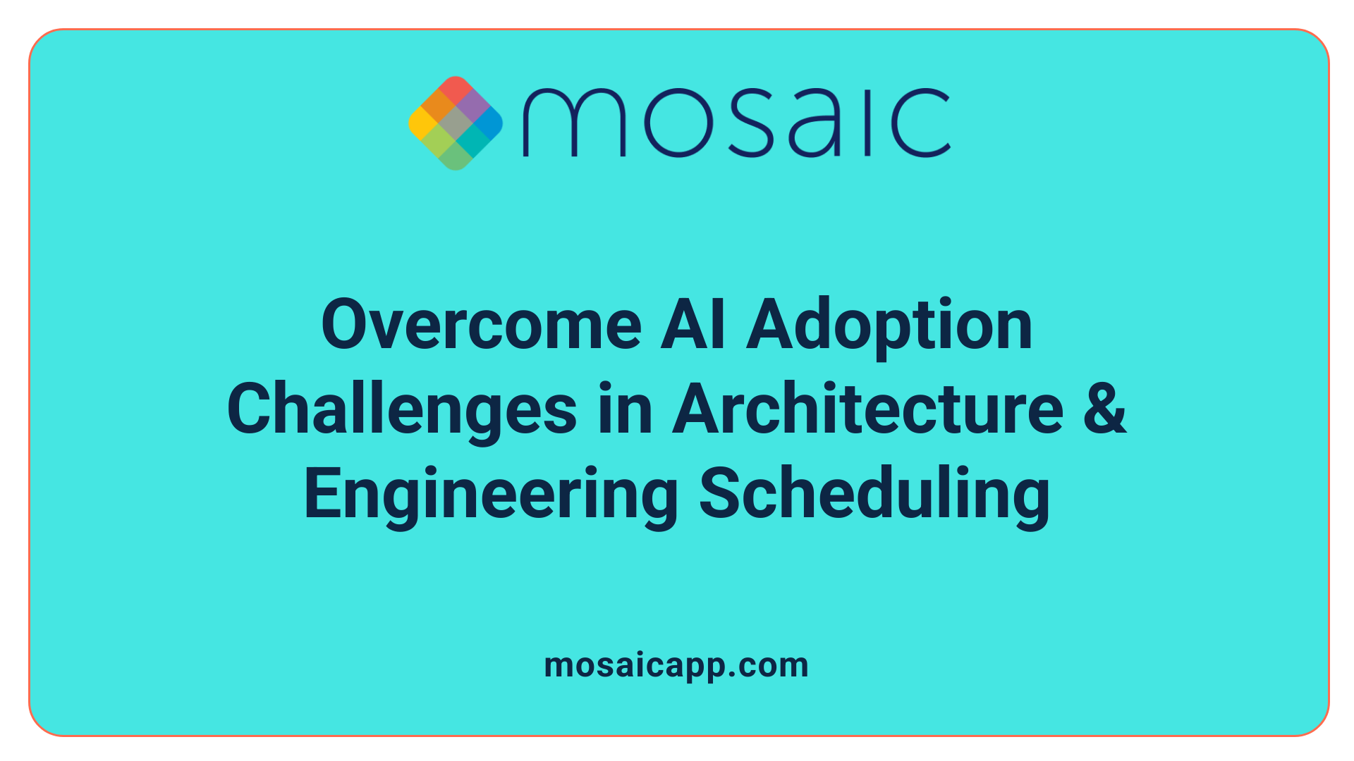 Overcome AI Adoption Challenges in Architecture &amp; Engineering Scheduling