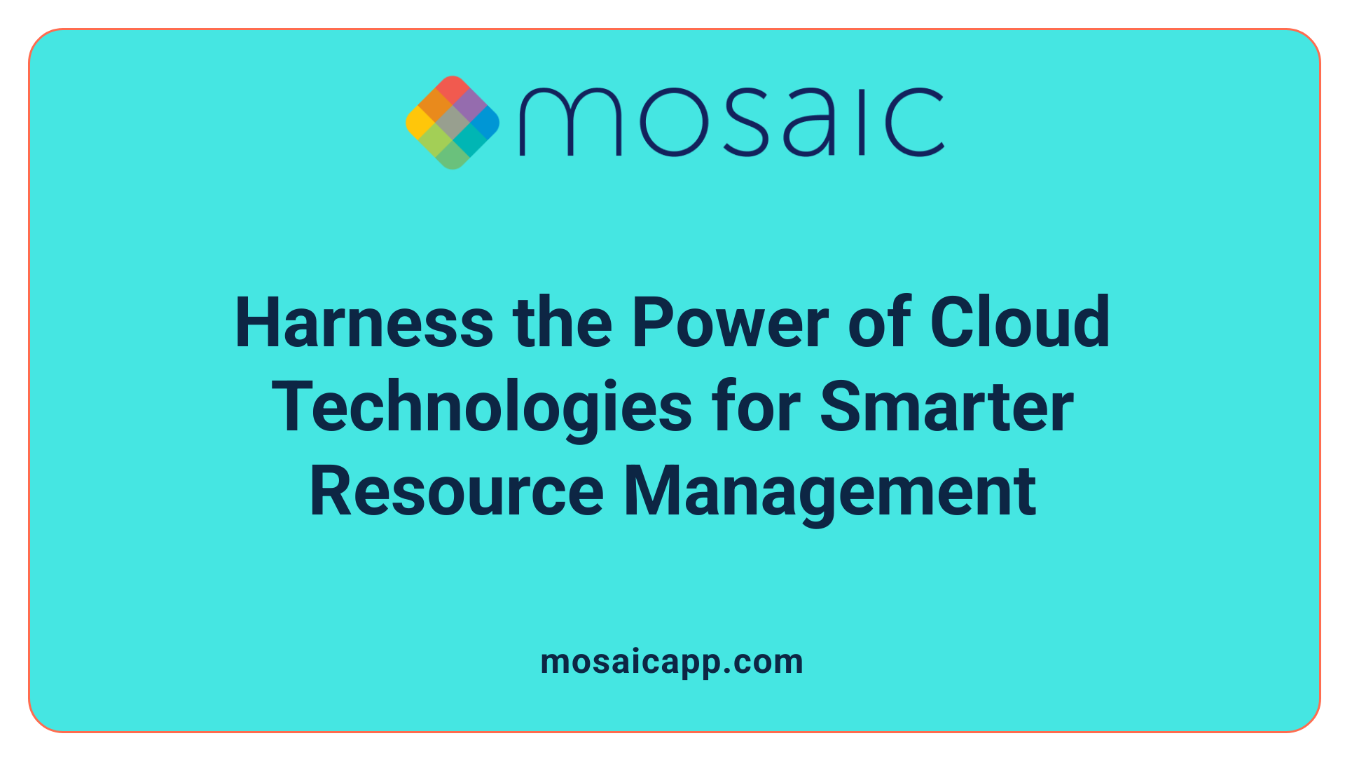 Harness the Power of Cloud Technologies for Smarter Resource Management