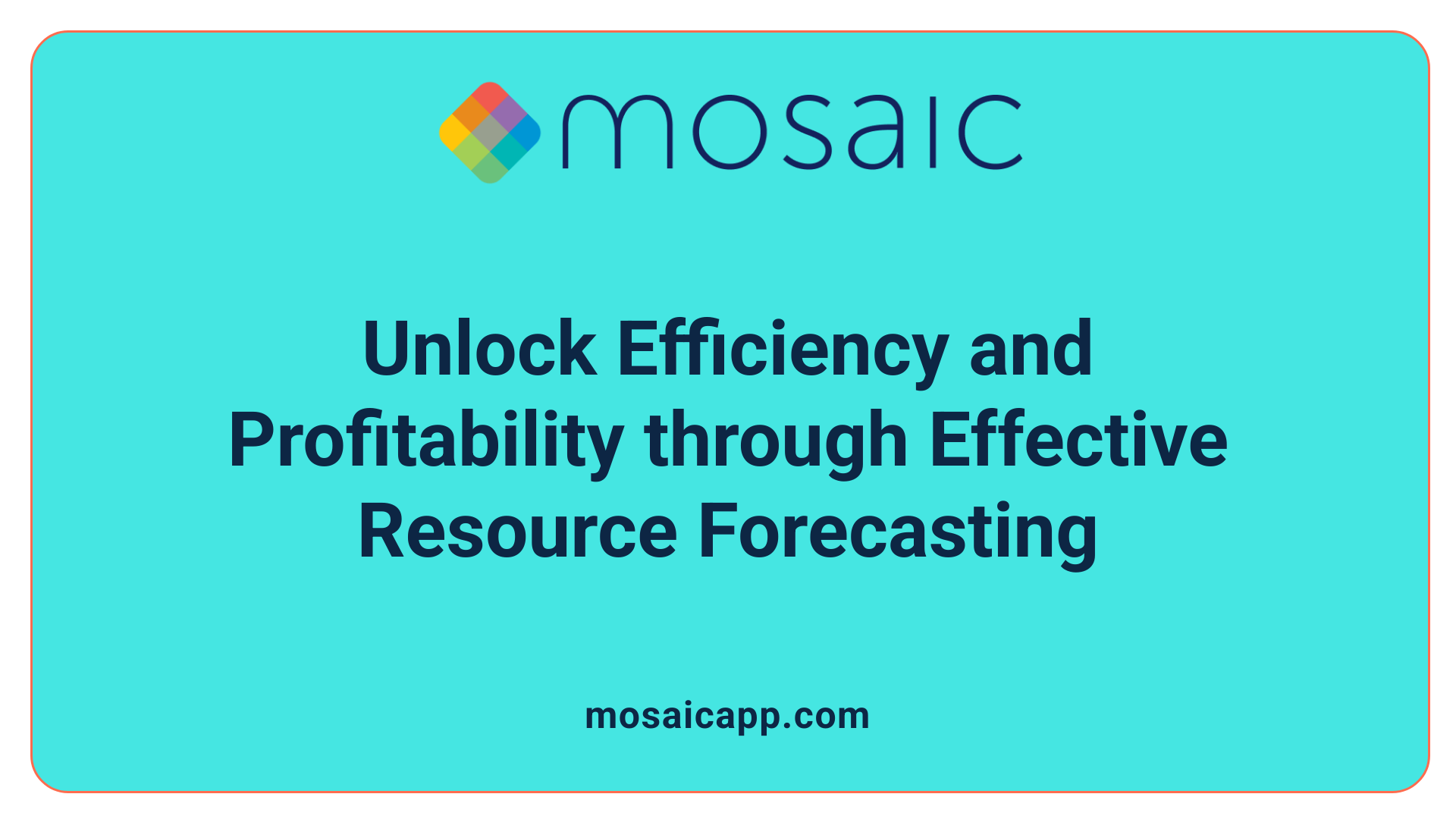 Unlock Efficiency and Profitability through Effective Resource Forecasting