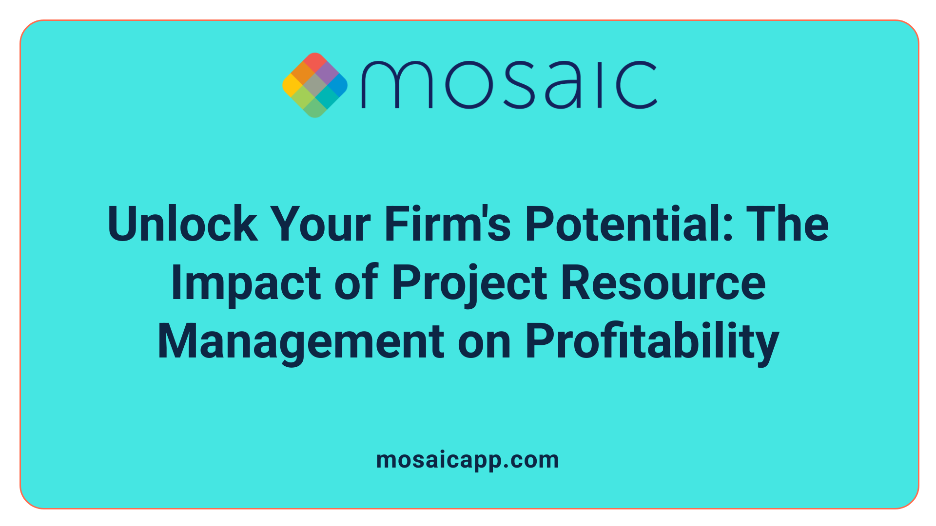 Unlock Your Firm's Potential: The Impact of Project Resource Management on Profitability