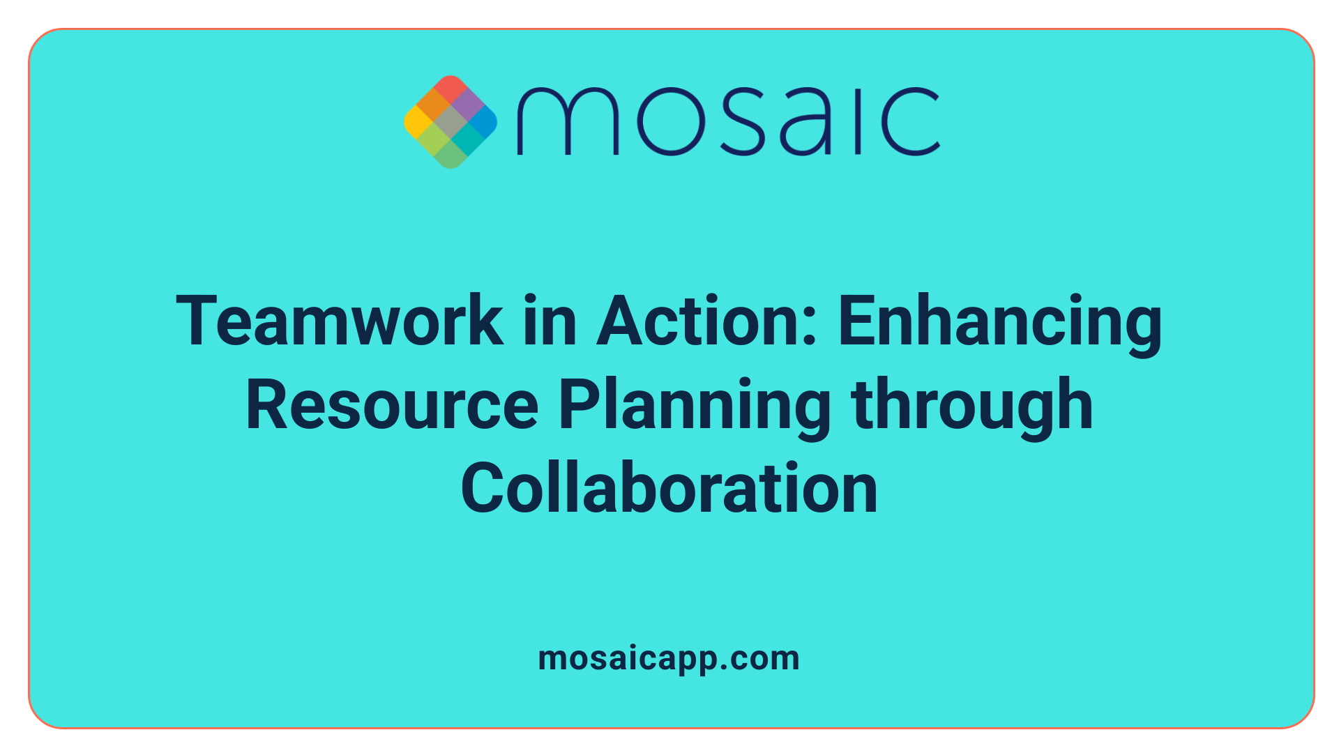 Teamwork in Action: Enhancing Resource Planning through Collaboration