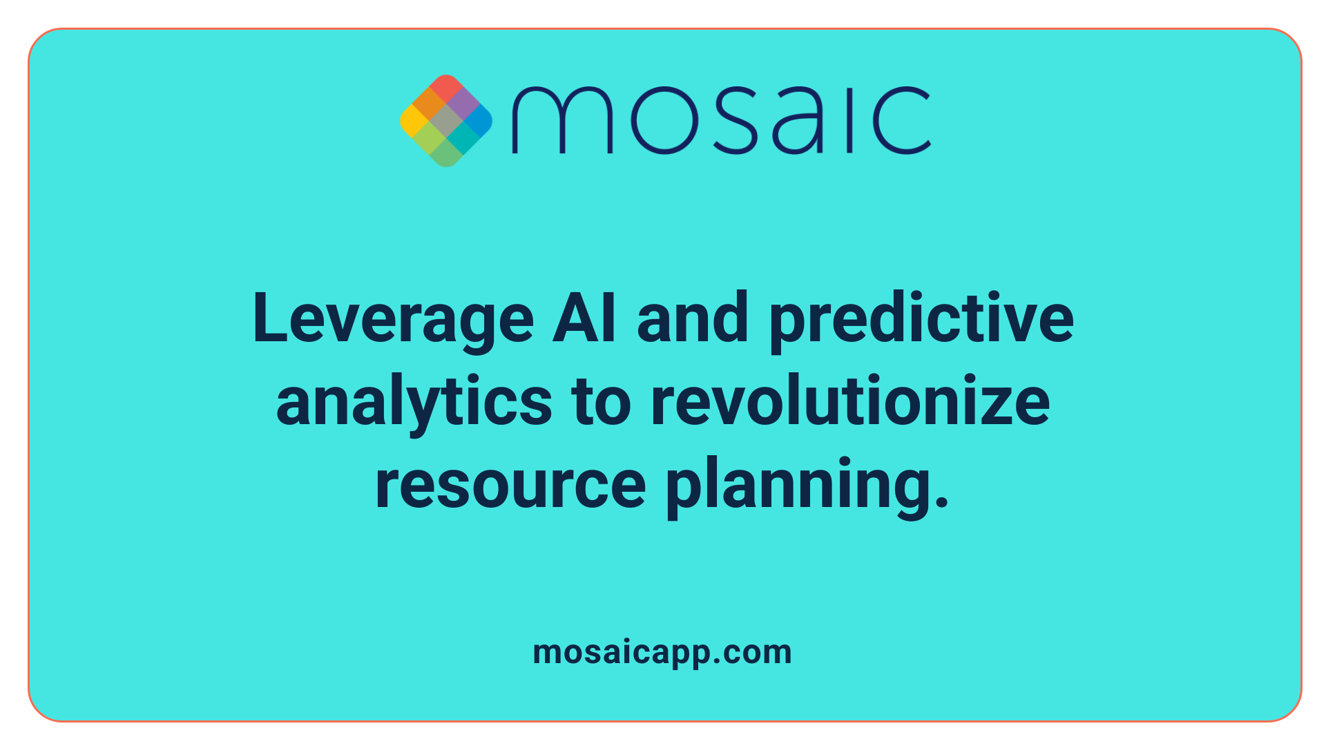 Leverage AI and predictive analytics to revolutionize resource planning.