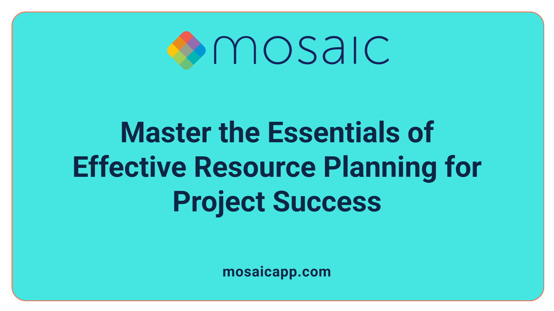 Master the Essentials of Effective Resource Planning for Project Success