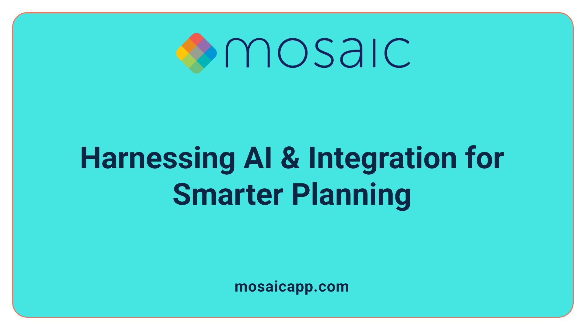 Harnessing AI &amp; Integration for Smarter Planning