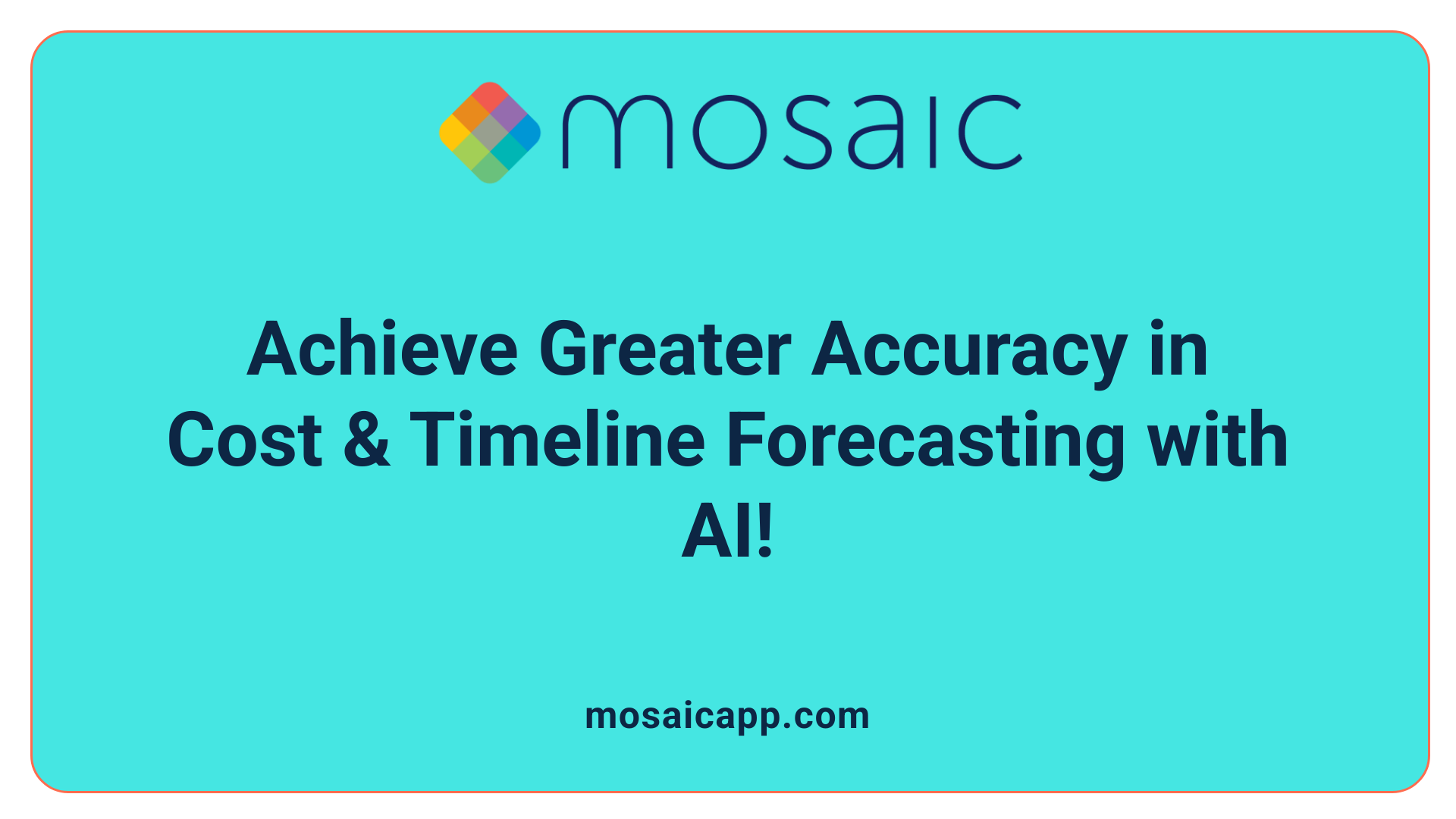 Achieve Greater Accuracy in Cost &amp; Timeline Forecasting with AI!